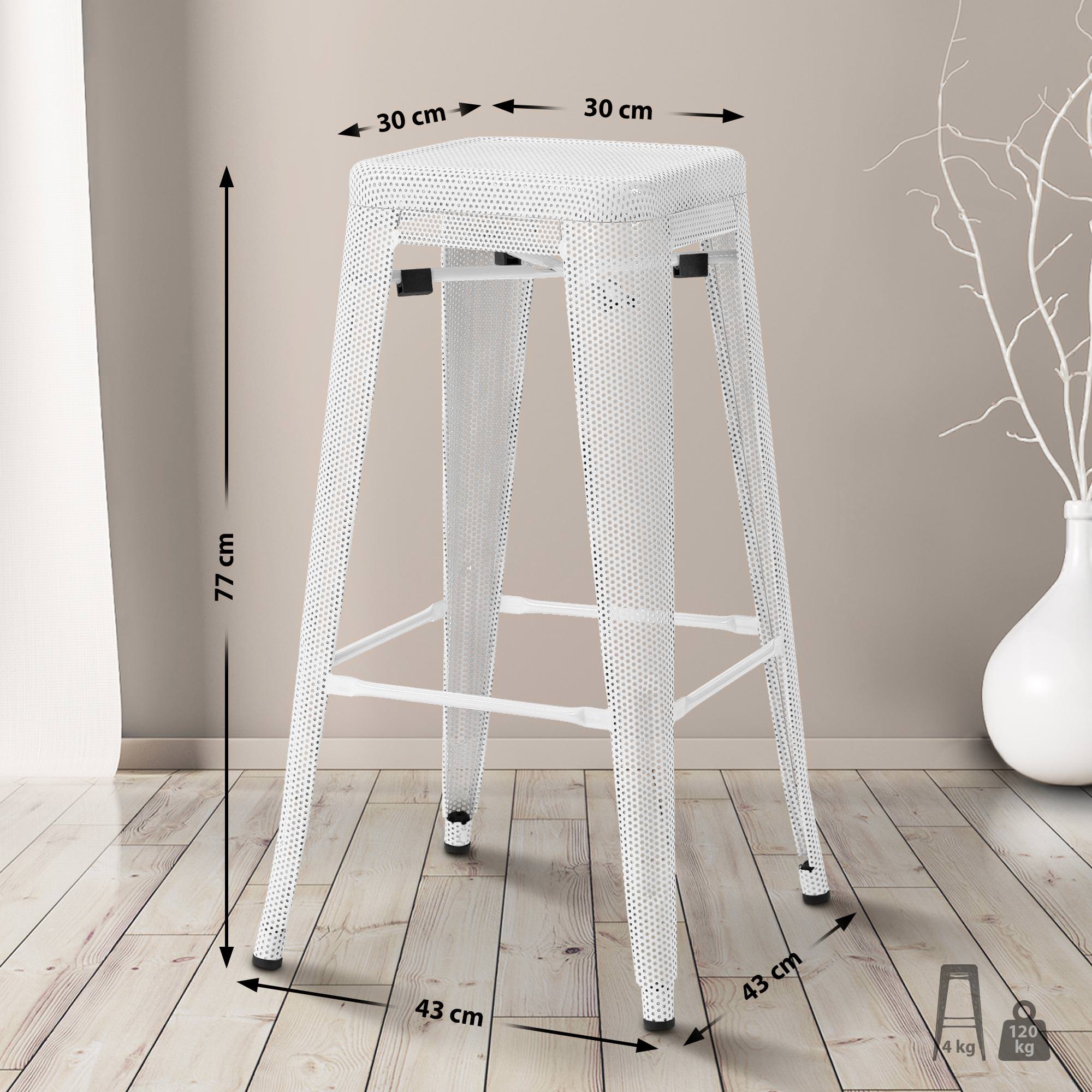 Lot de 4 tabourets de bar Fletcher