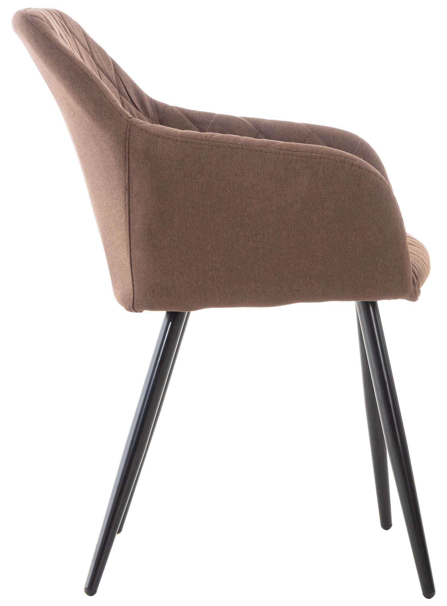 Lot de 4 chaises de salle à manger Shila avec Piètement en Métal noir