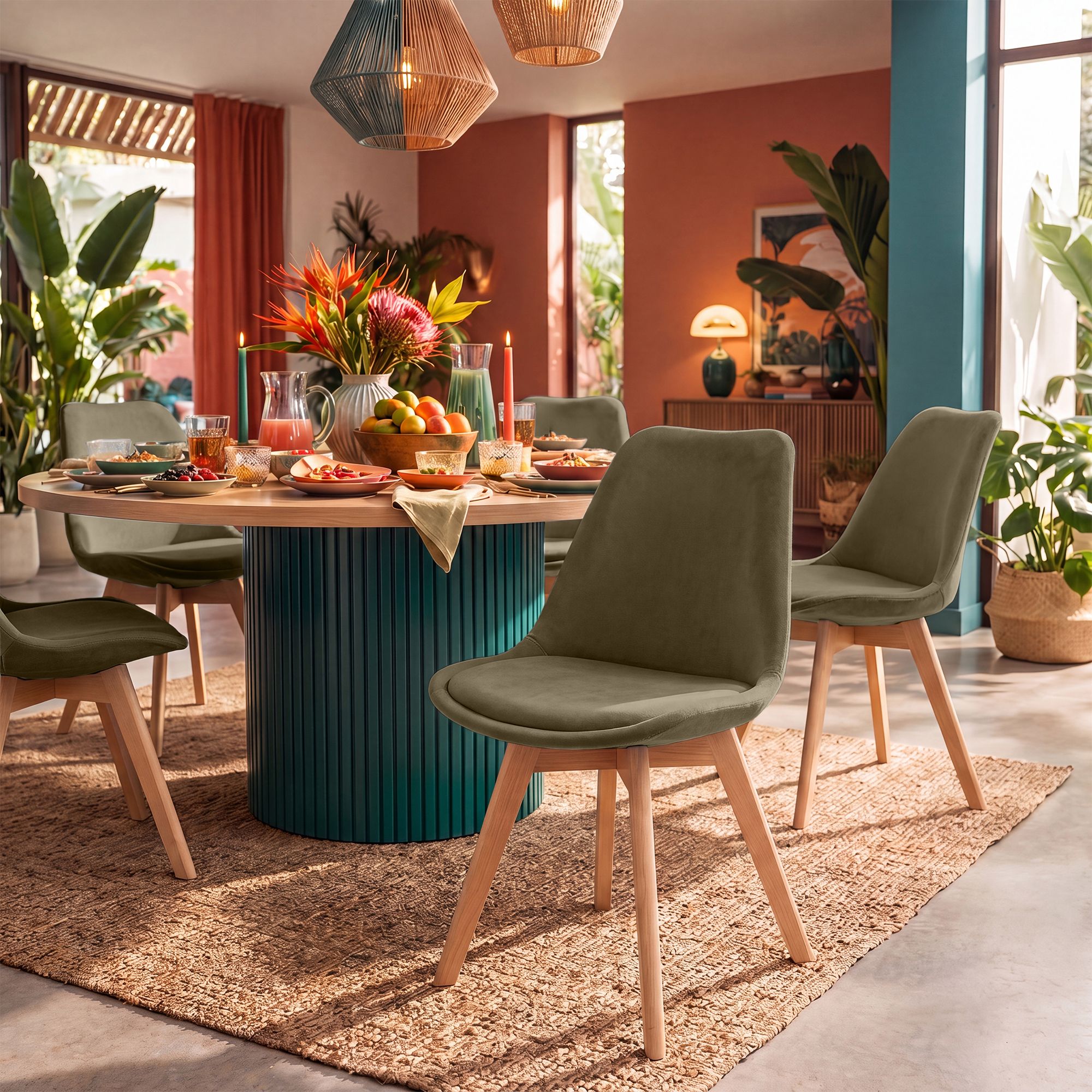 Chaise de salle à manger Linares : design élégant et confortable pour vos repas en famille ou entre amis
