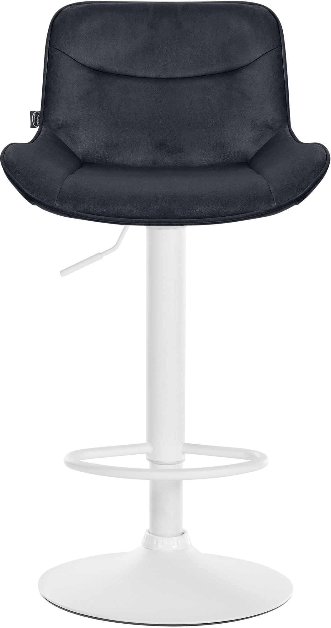 Lot de 2 tabourets de bar Vonore velours