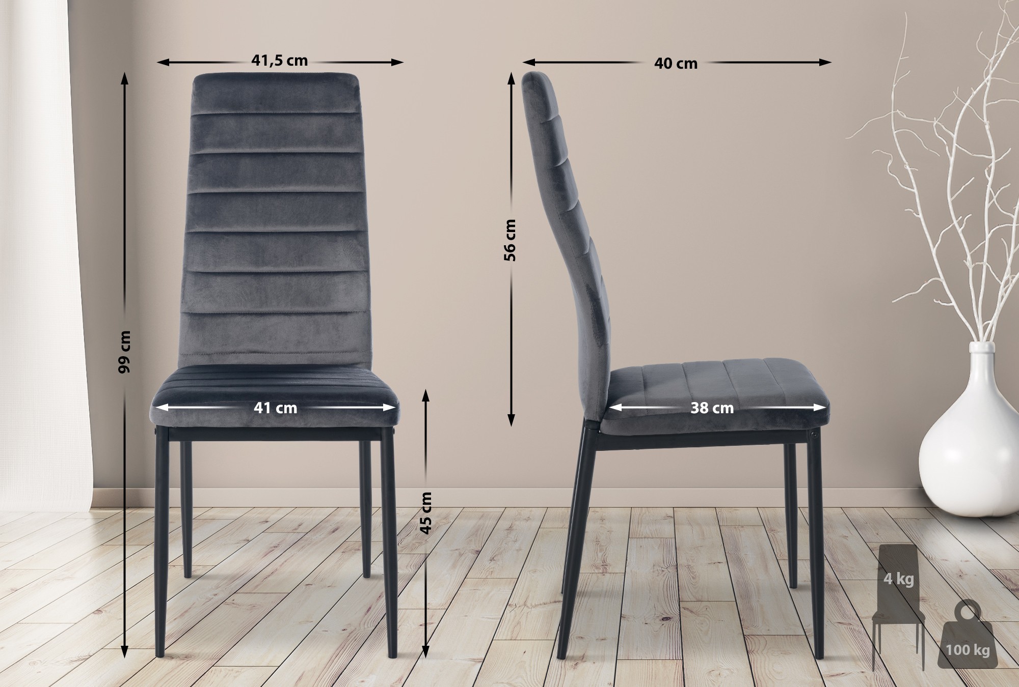 Chaise de salle à manger Mayfair