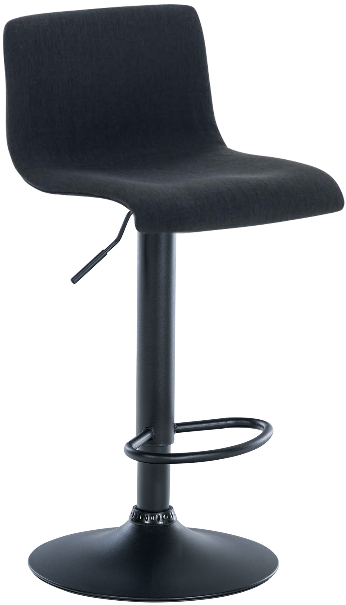 Tabouret de bar Hover Assise en Tissu Piètement Métal chromé