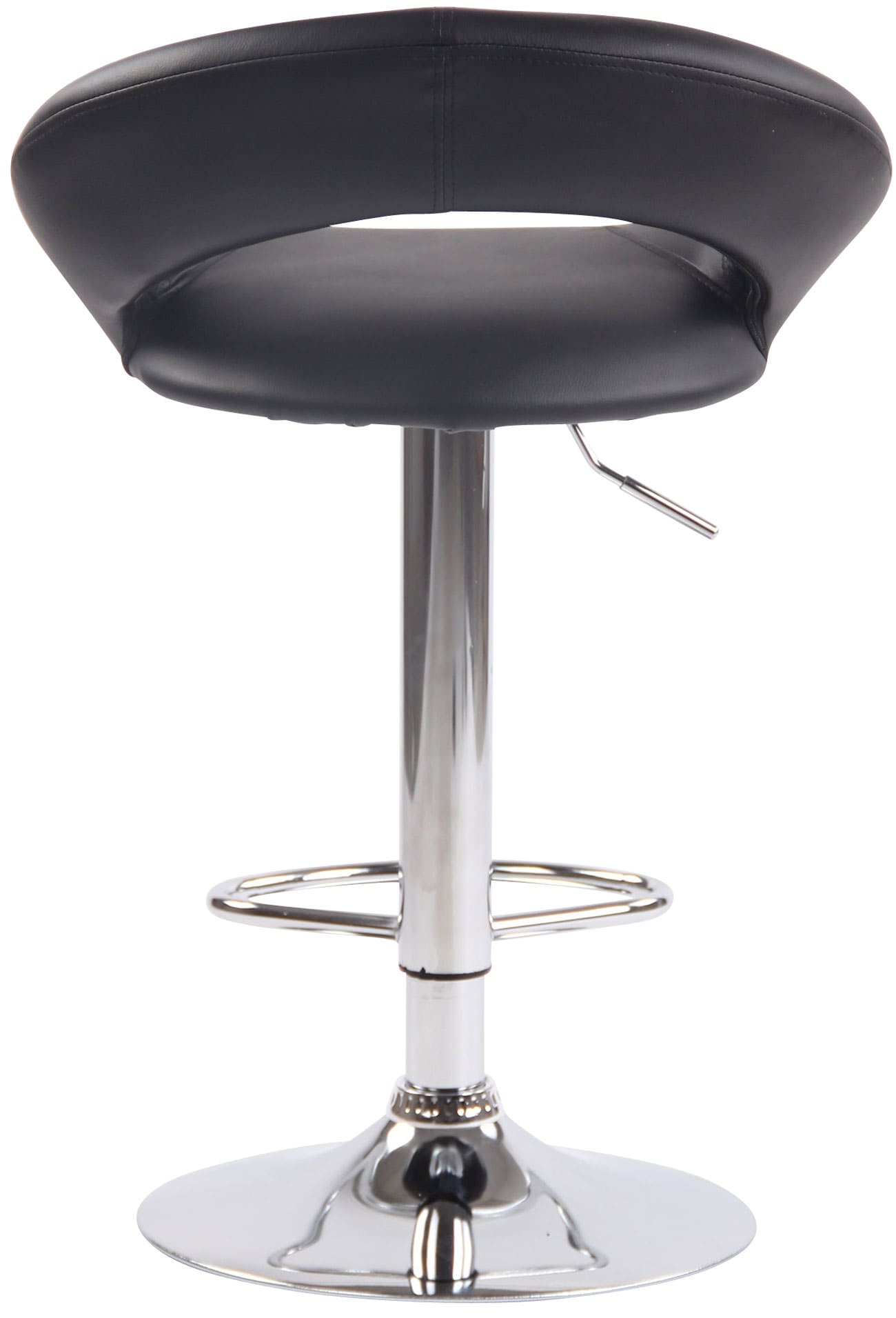 Lot de 2 Tabourets de bar Olinda en similicuir hauteur réglable et siège pivotant
