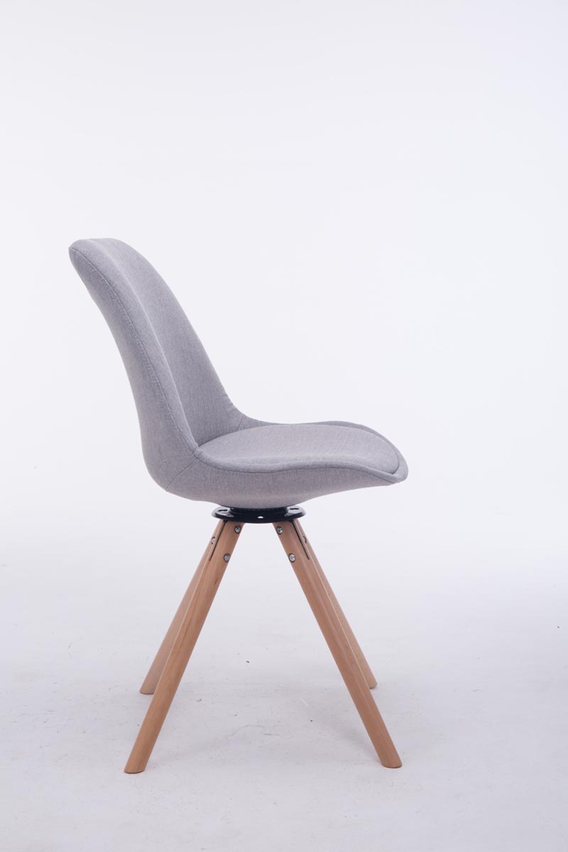 Chaise de salle à manger Troyes Pivotante Tissu Pieds Rond