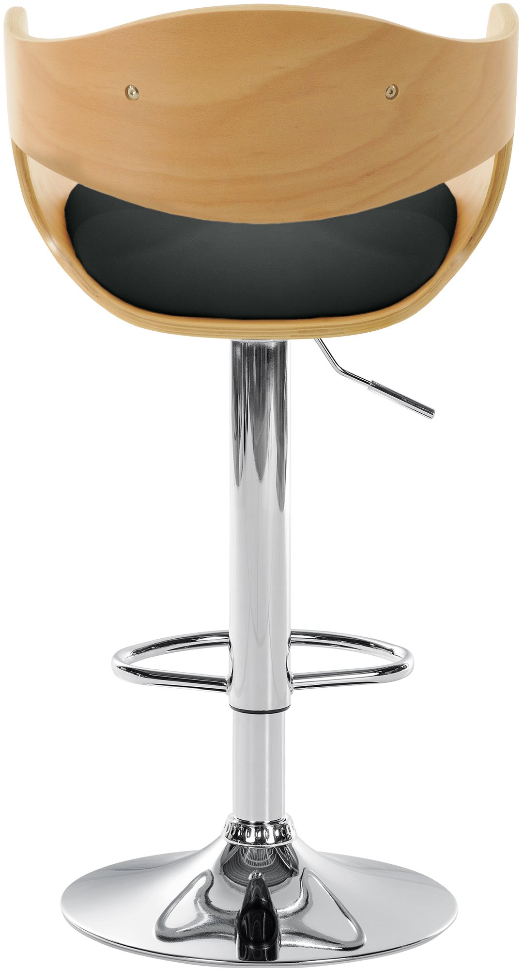Tabouret de bar Kingston avec Coque en bois Assise en similicuir