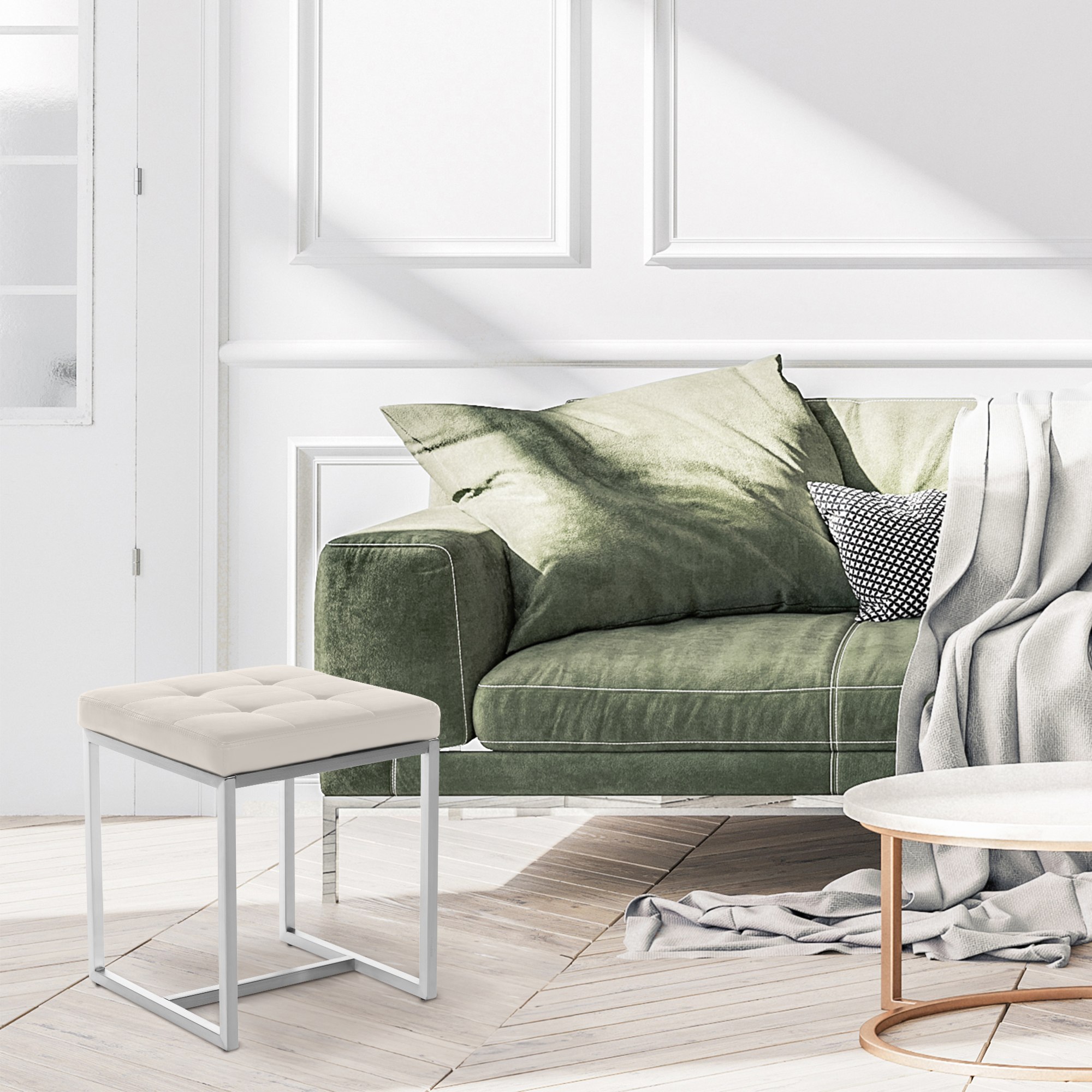 Tabouret cuisine Barci similicuir