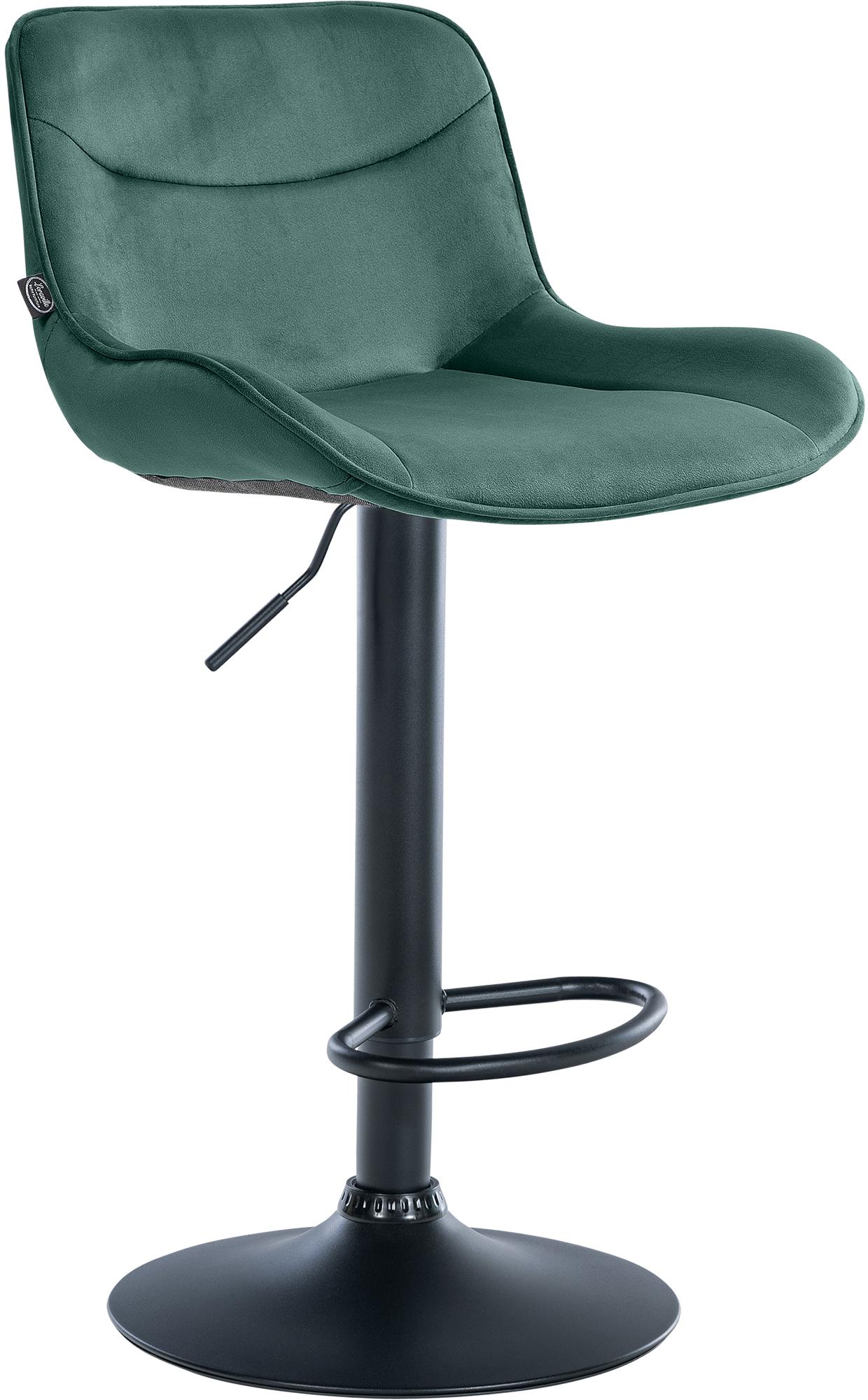 Tabouret de bar Vonore velours