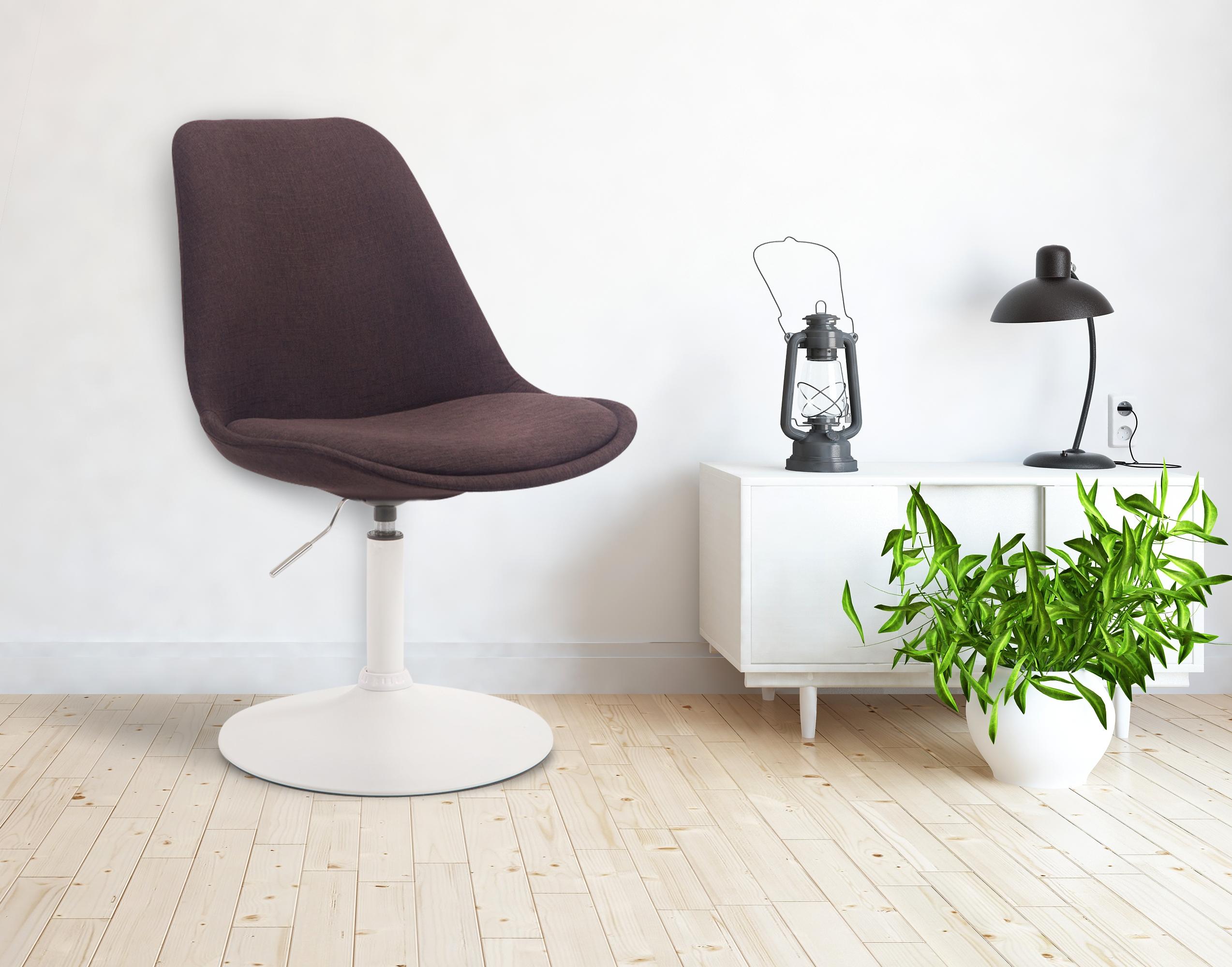 Chaise de salle à manger Maverick tissu avec pied trompette