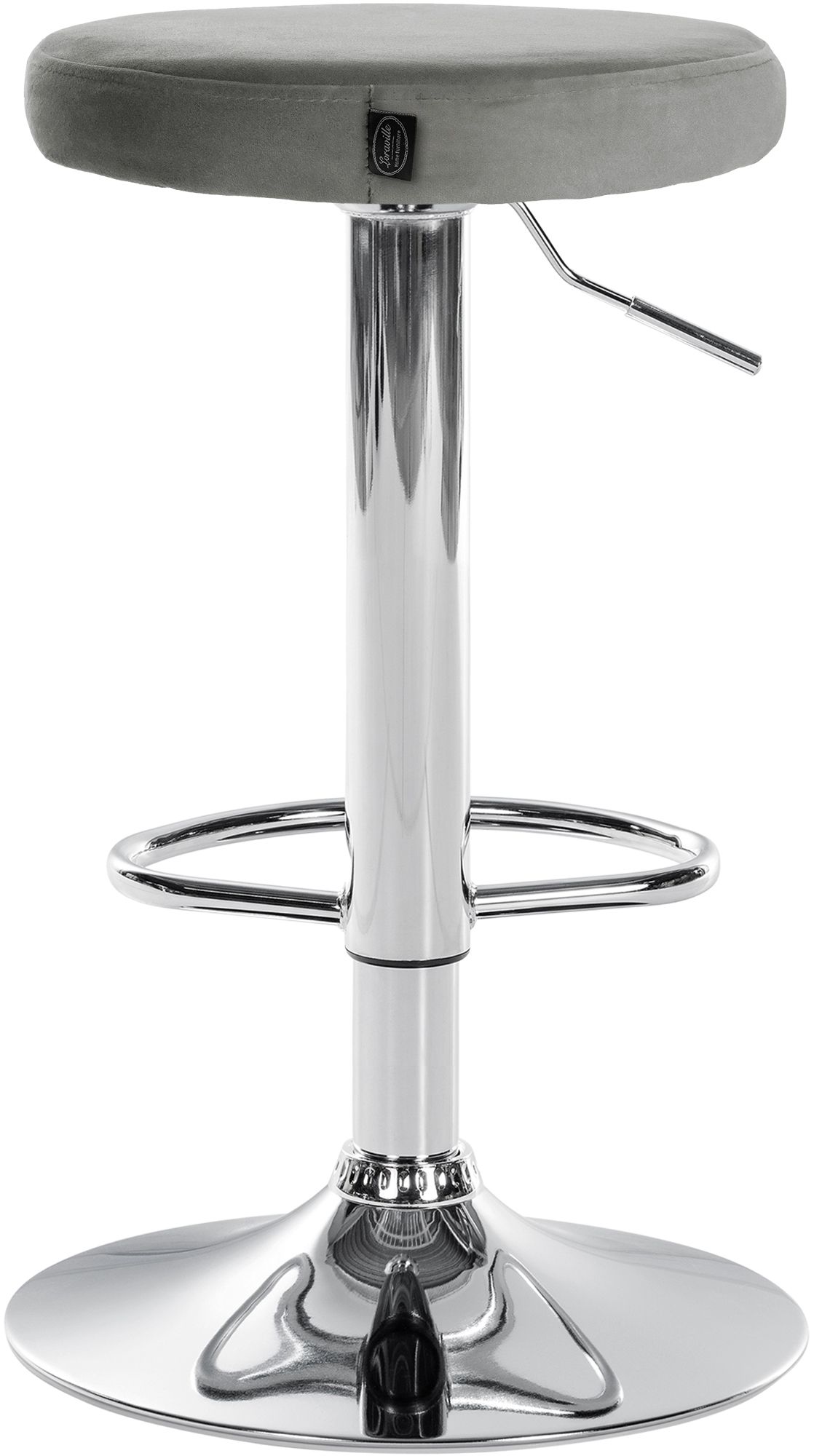 Lot de 2 tabourets de bar Ponte velours