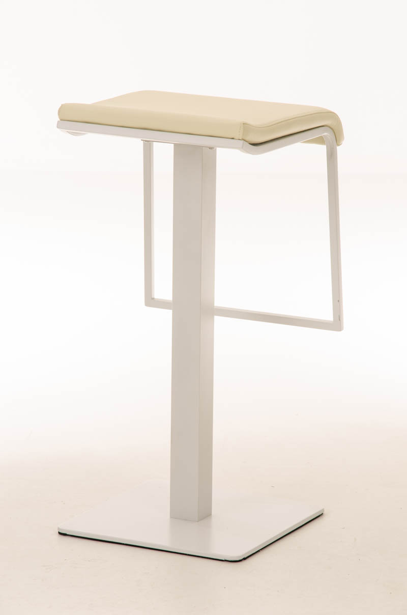 Tabouret de bar Lameng W78 en Similicuir pied en métal