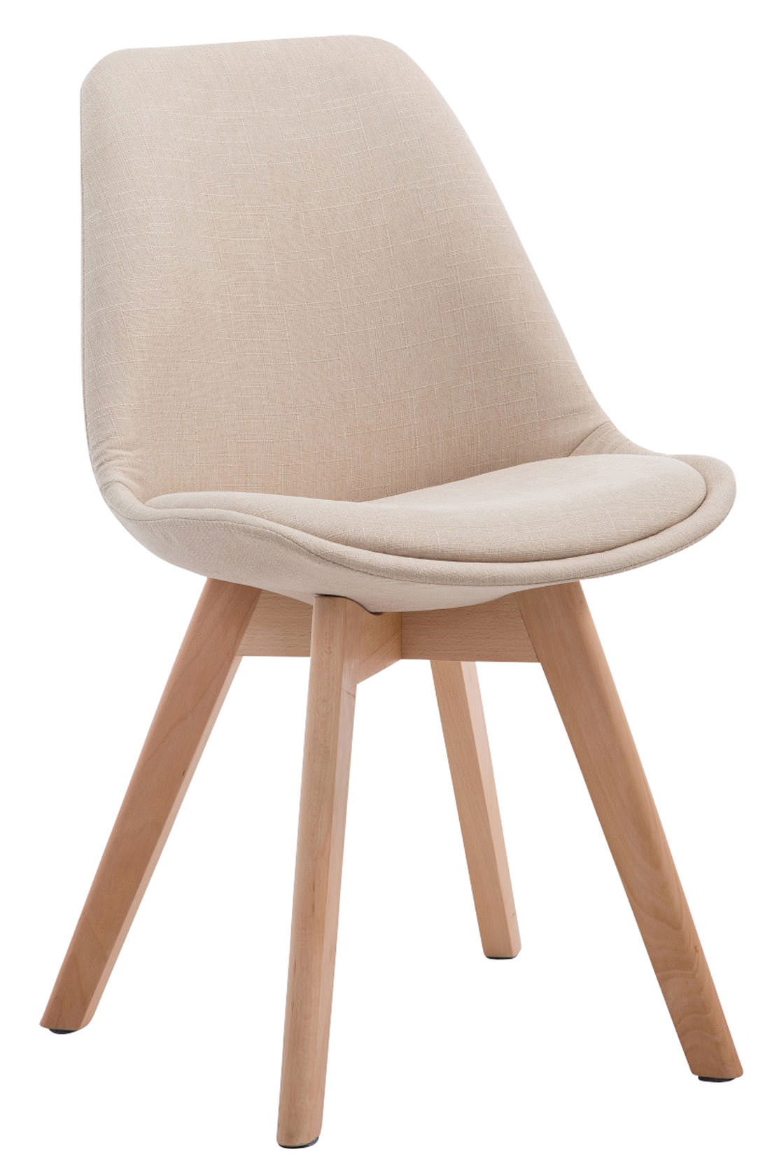 Lot de 4 chaises de salle à manger Borneo V2 en Tissu