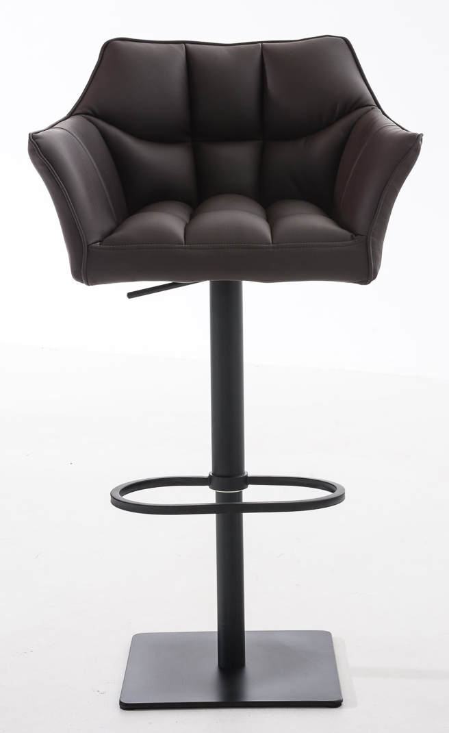 Lot de 2 tabourets de bar Damaso en similicuir