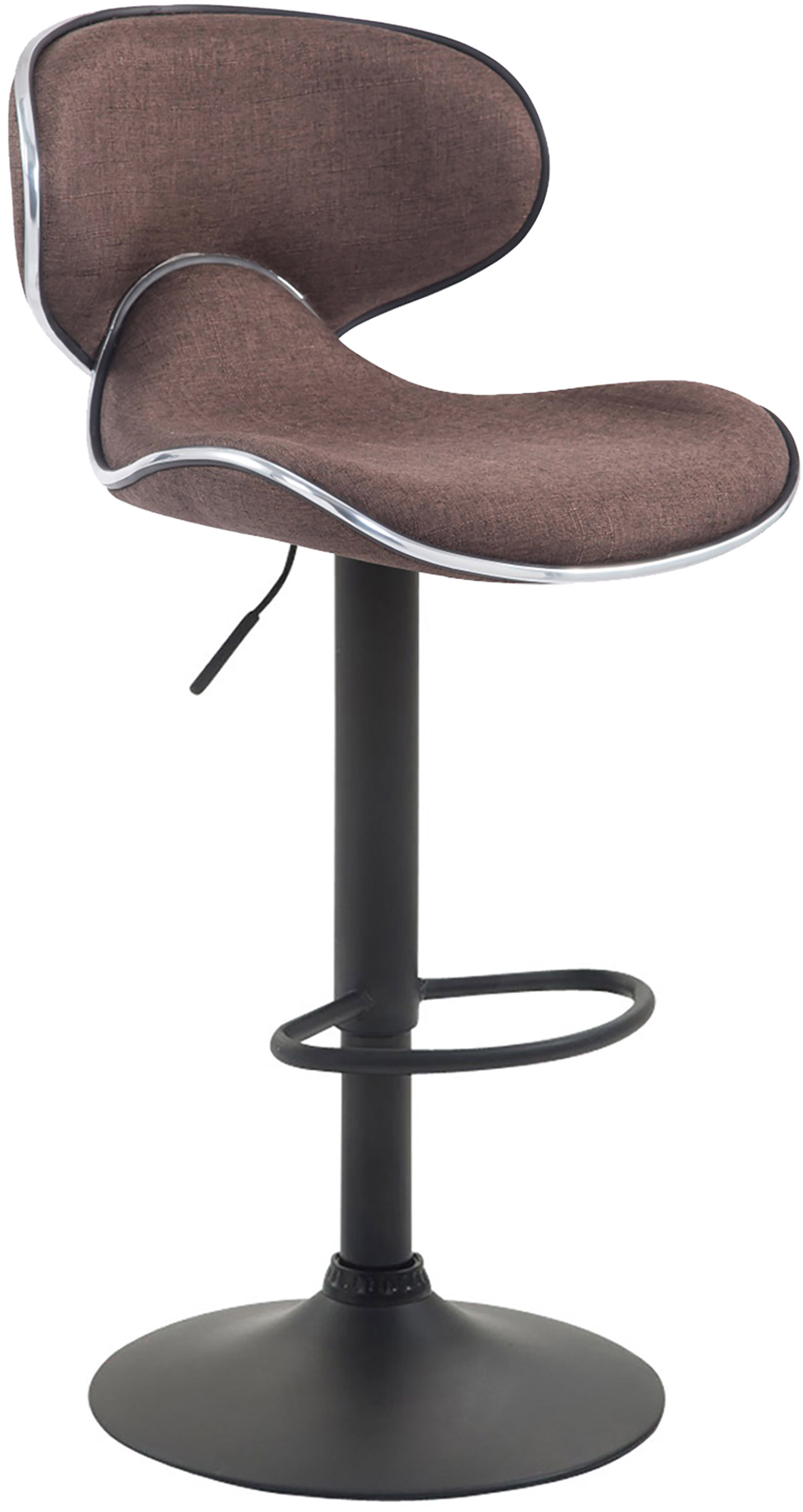 Tabouret de bar Las Vegas V2 en tissu avec pied en métal