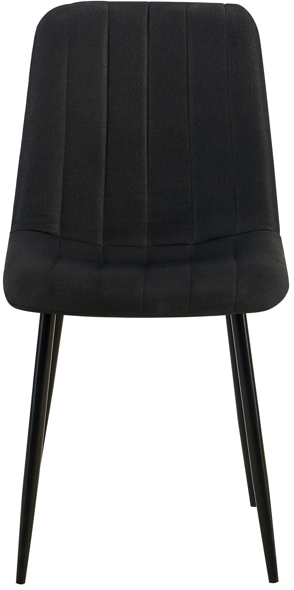 Lot de 4 Chaises de salle à manger Dijon avec Piètement en métal noir