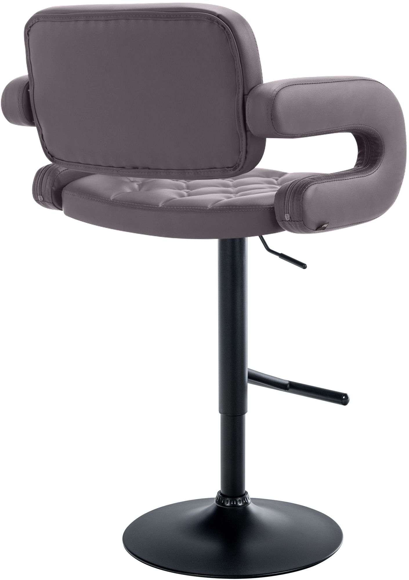 Tabouret de bar Dublin similicuir avec pied en métal
