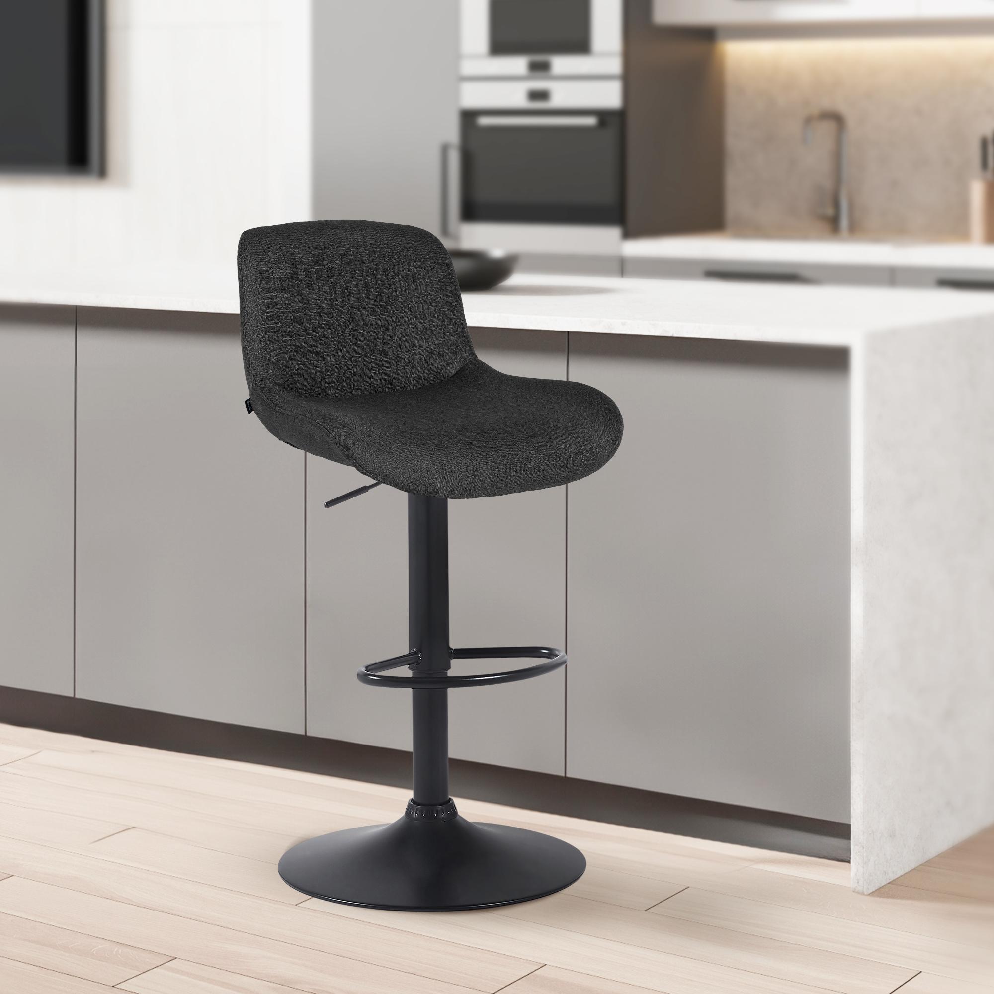 Tabouret de bar Solon noir