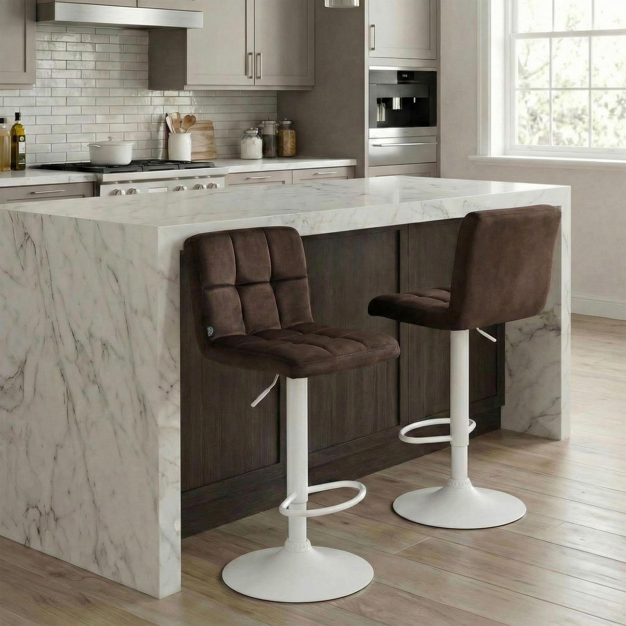 Tabouret de Bar Peru Velours