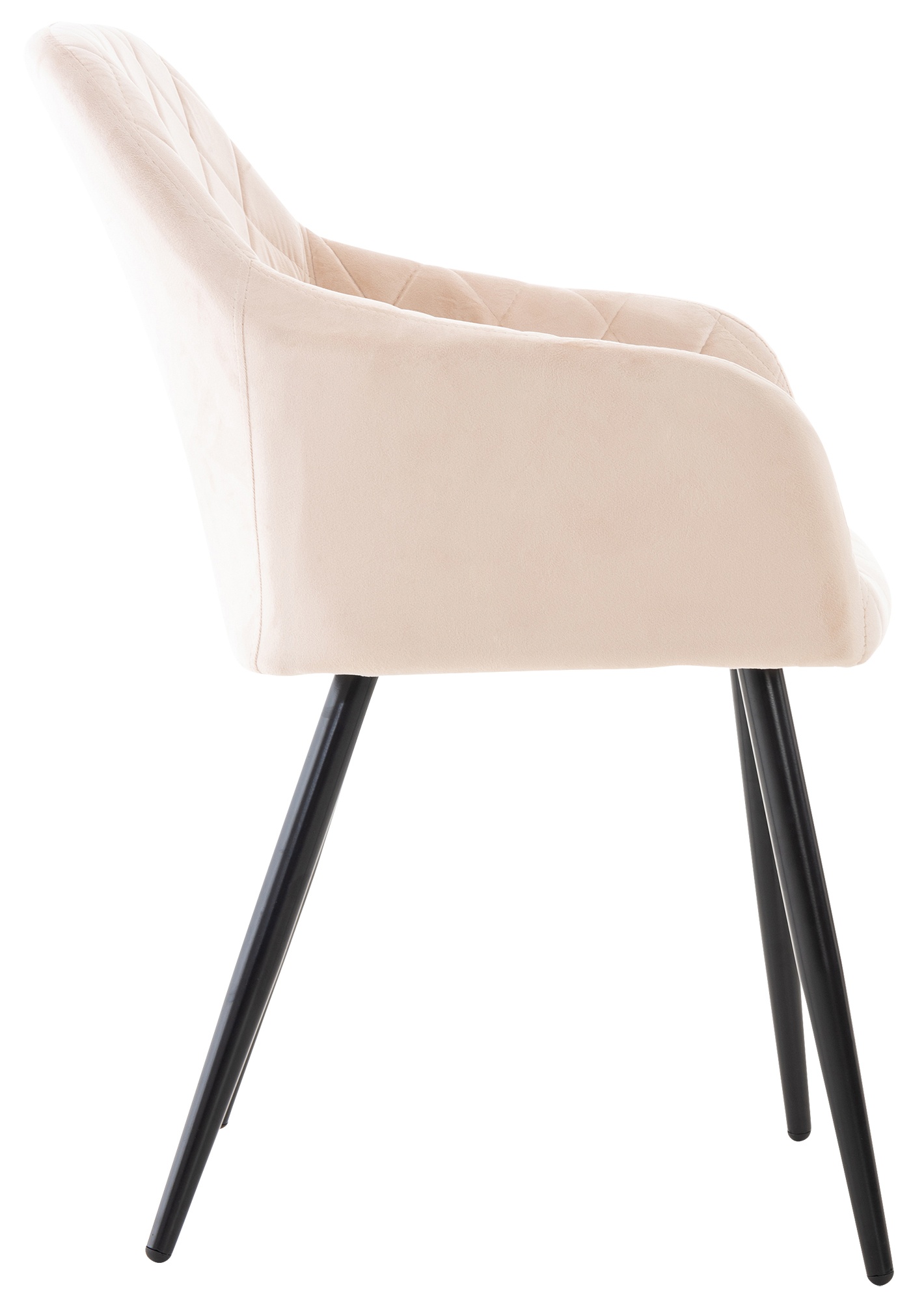 Chaise de salle à manger Shila avec Piètement en Métal noir