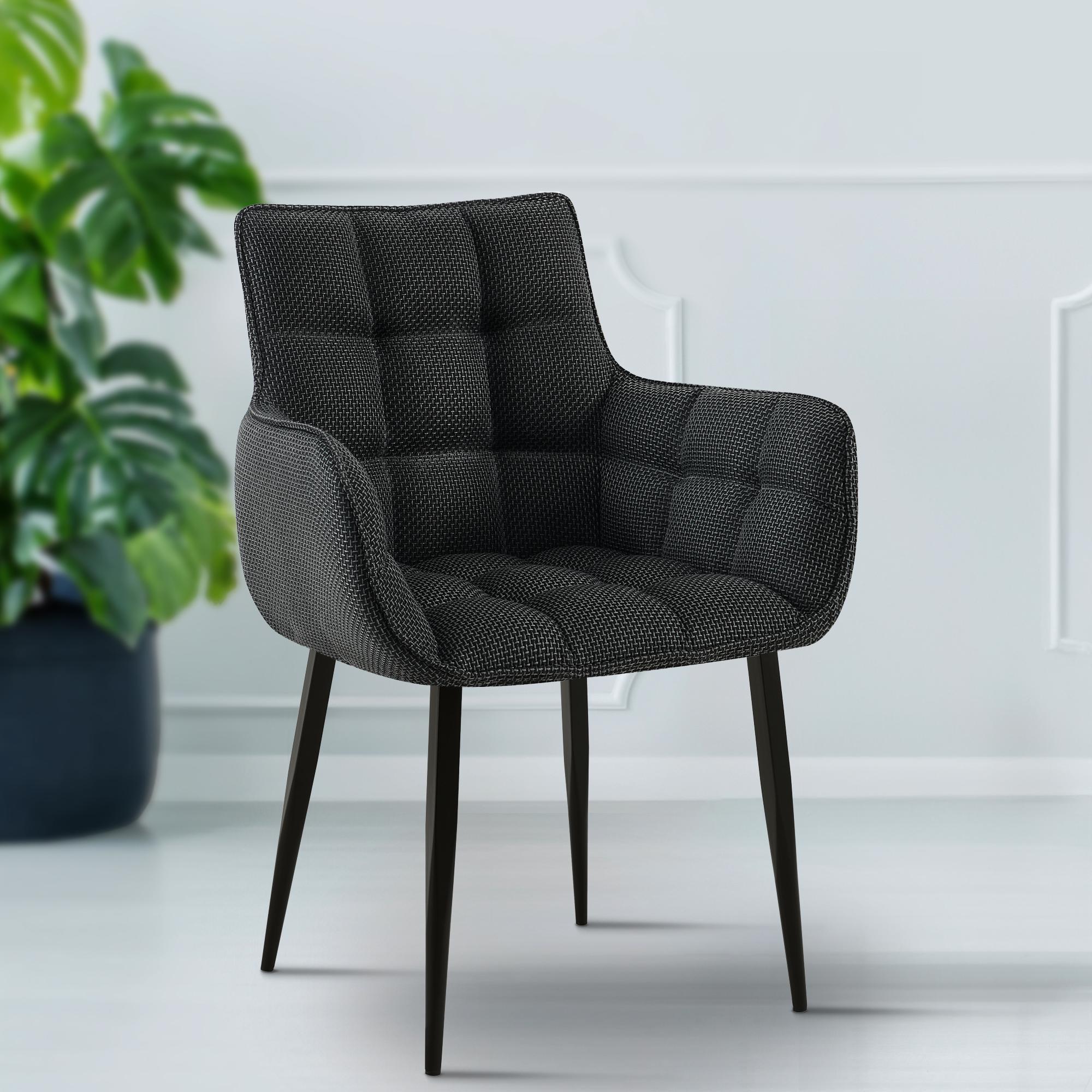 Chaise de salle à manger Tirana Tissu