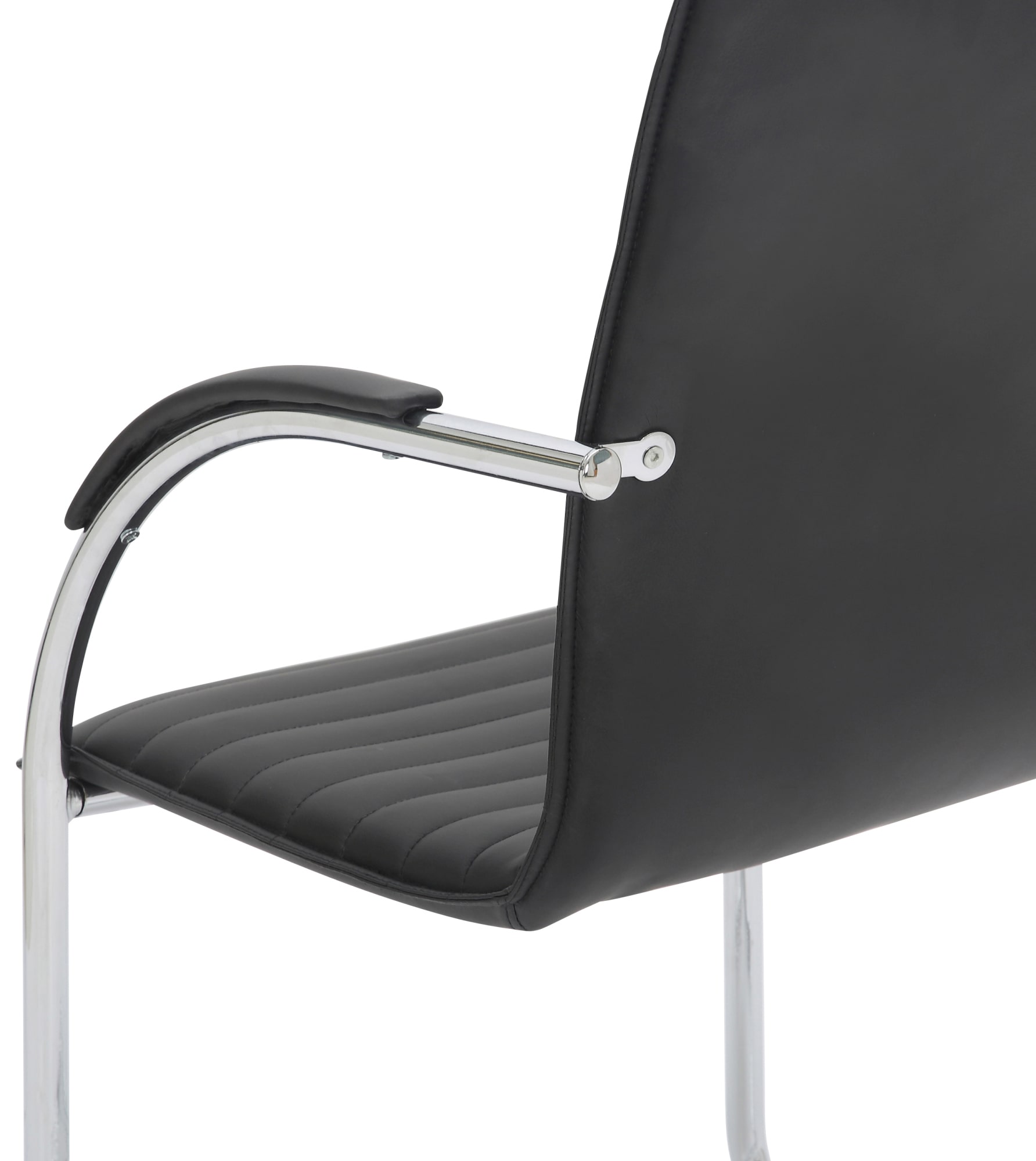 Lot de 2 chaises visiteurs Tira similicuir