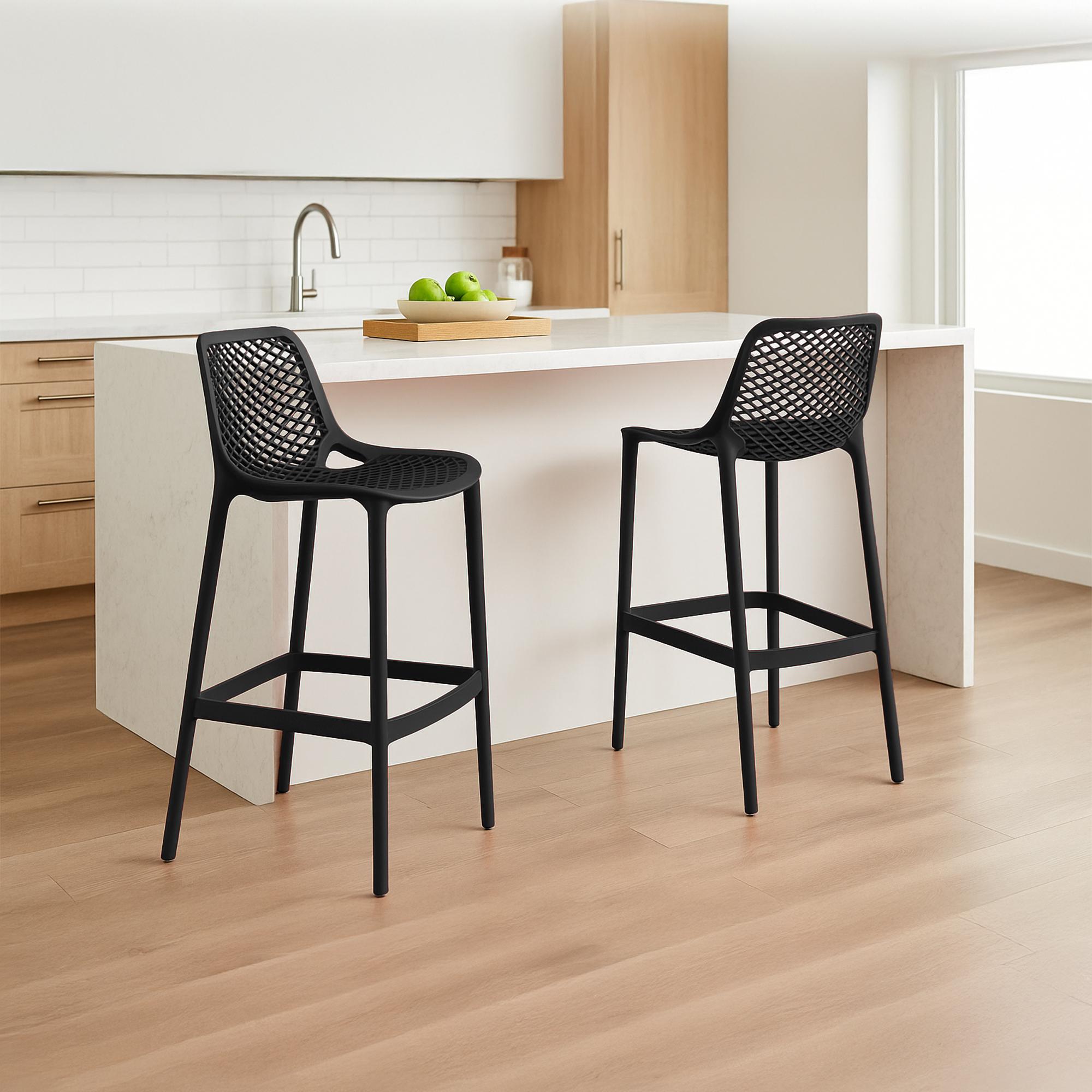 Lot de 2 tabourets de bar extérieurs Air