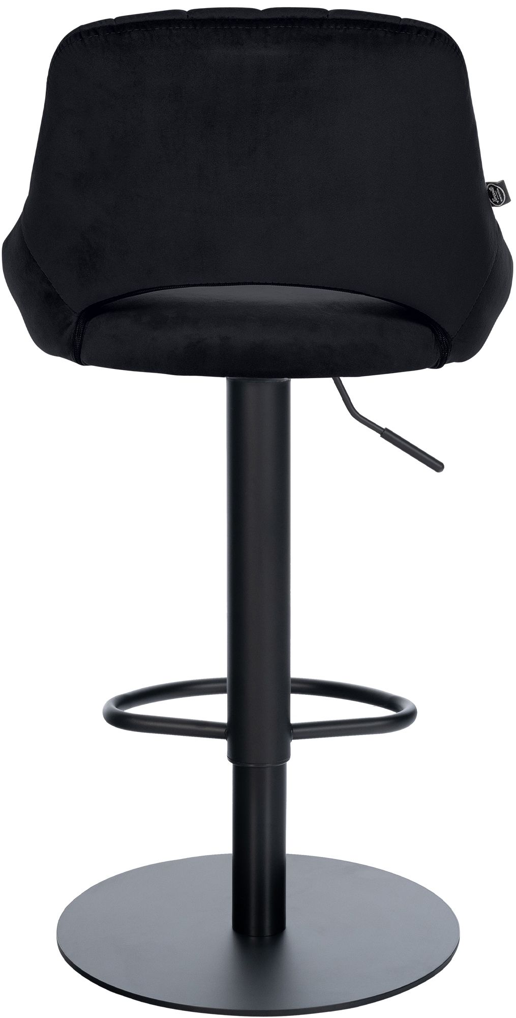 Lot de 2 tabourets de bar Milet noirs avec bases extra lourdes