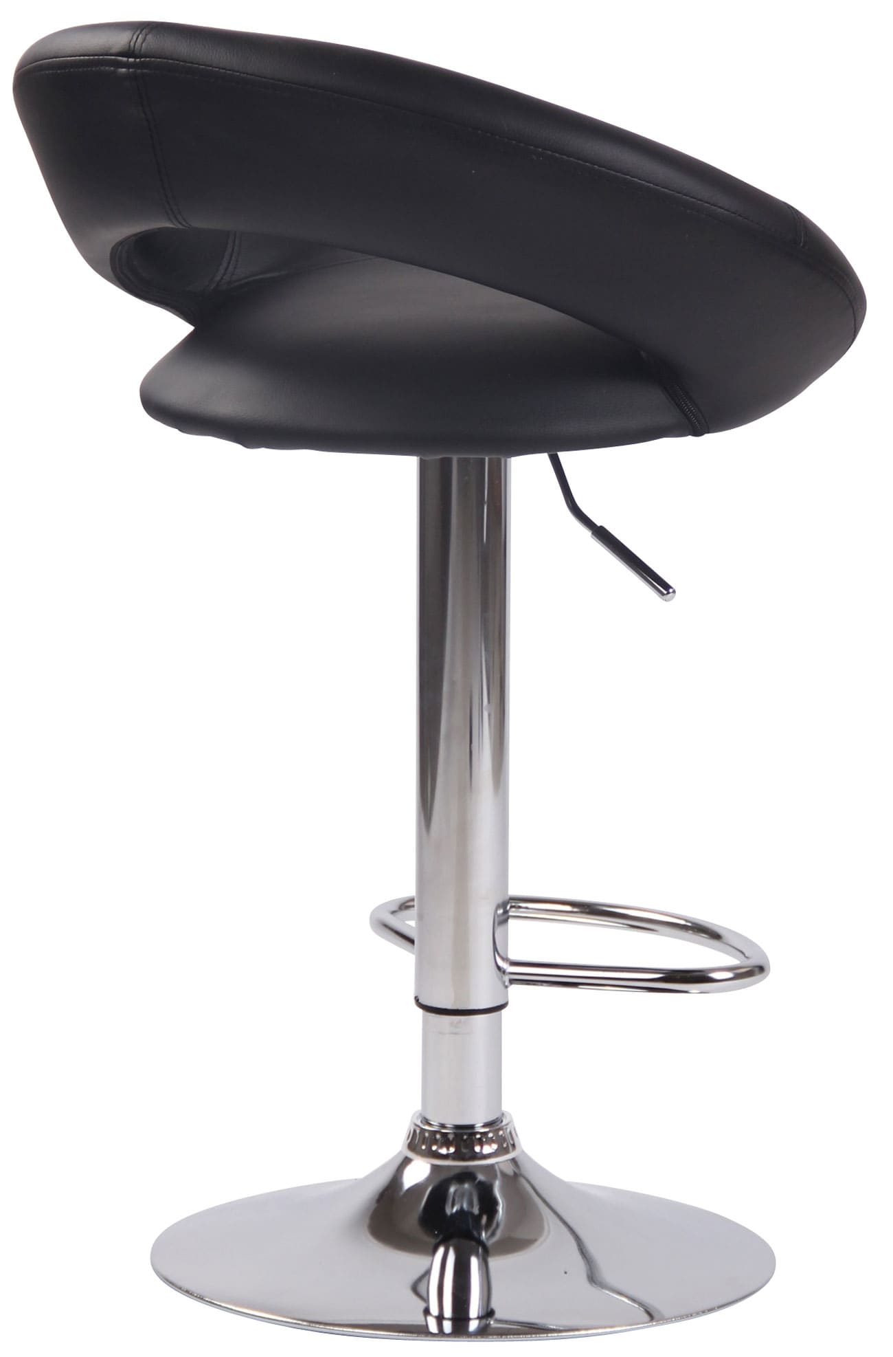 Lot de 2 Tabourets de bar Olinda en similicuir hauteur réglable et siège pivotant