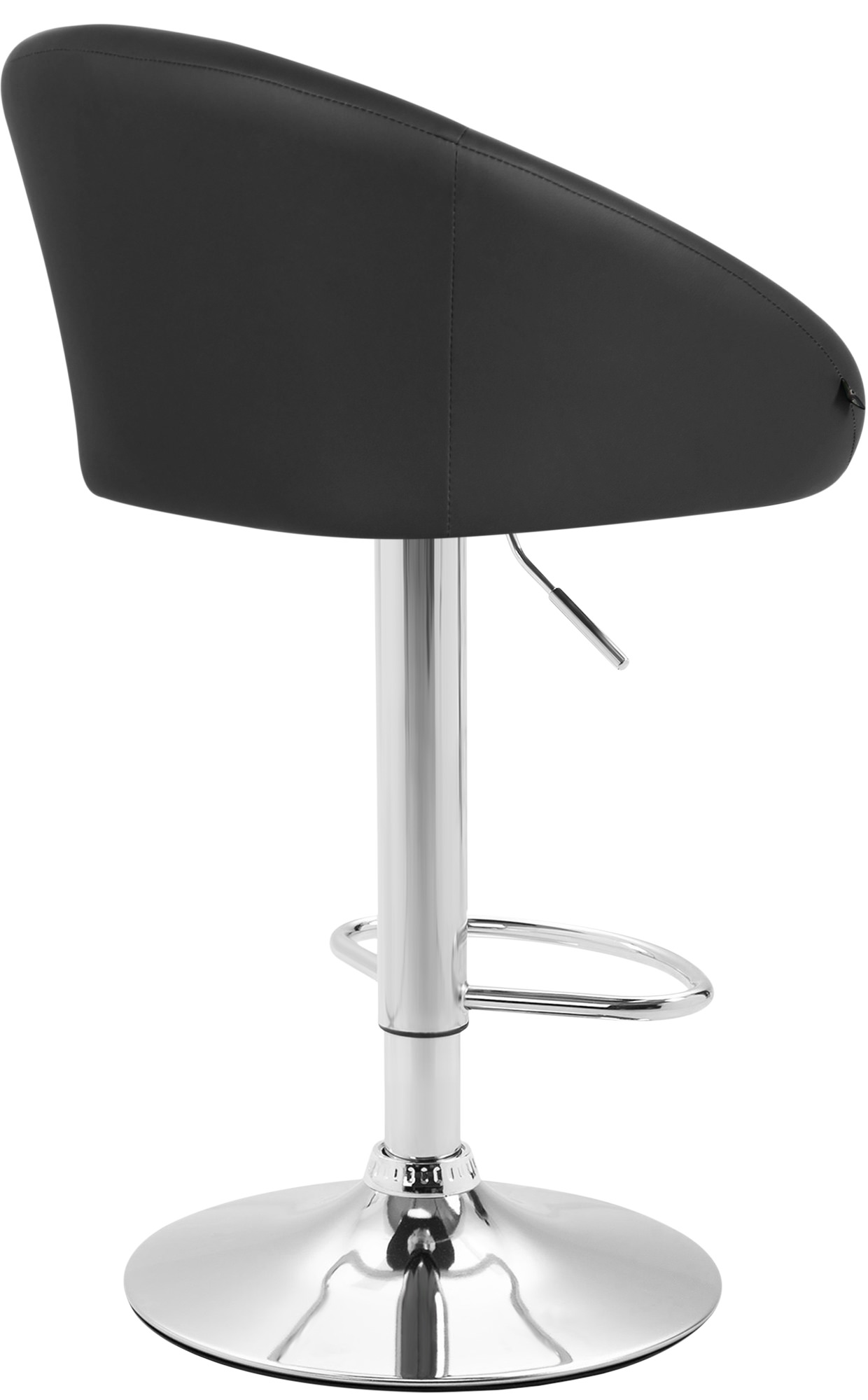 Tabouret de bar Miami V2 similicuir avec pied en métal
