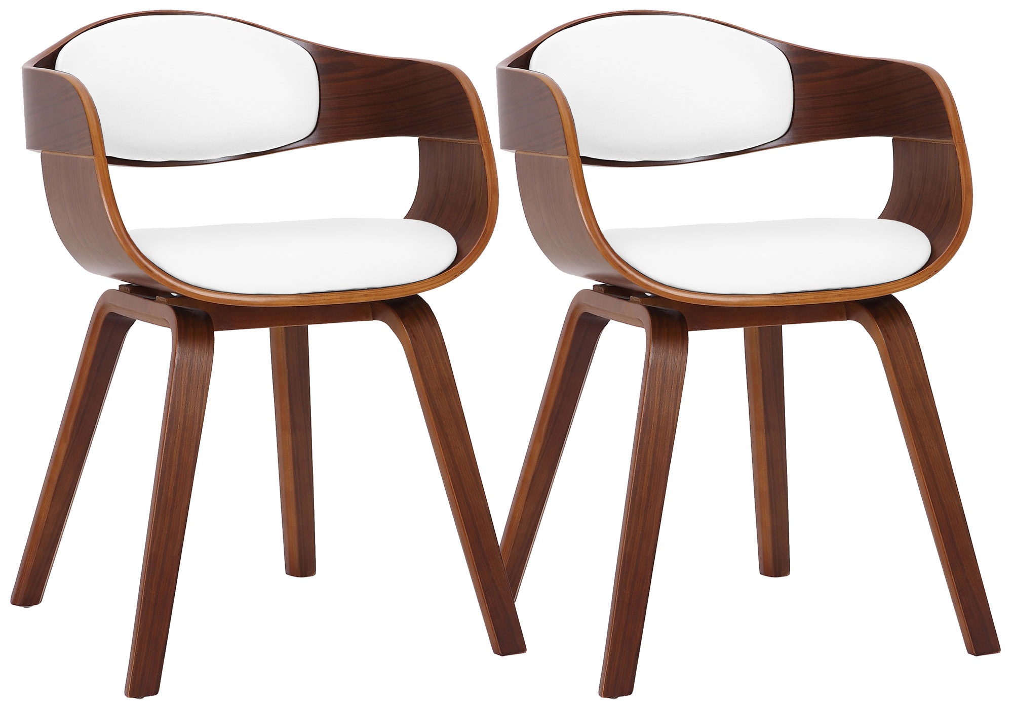 Lot de 2 chaises de salle à manger Kingston en similicuir
