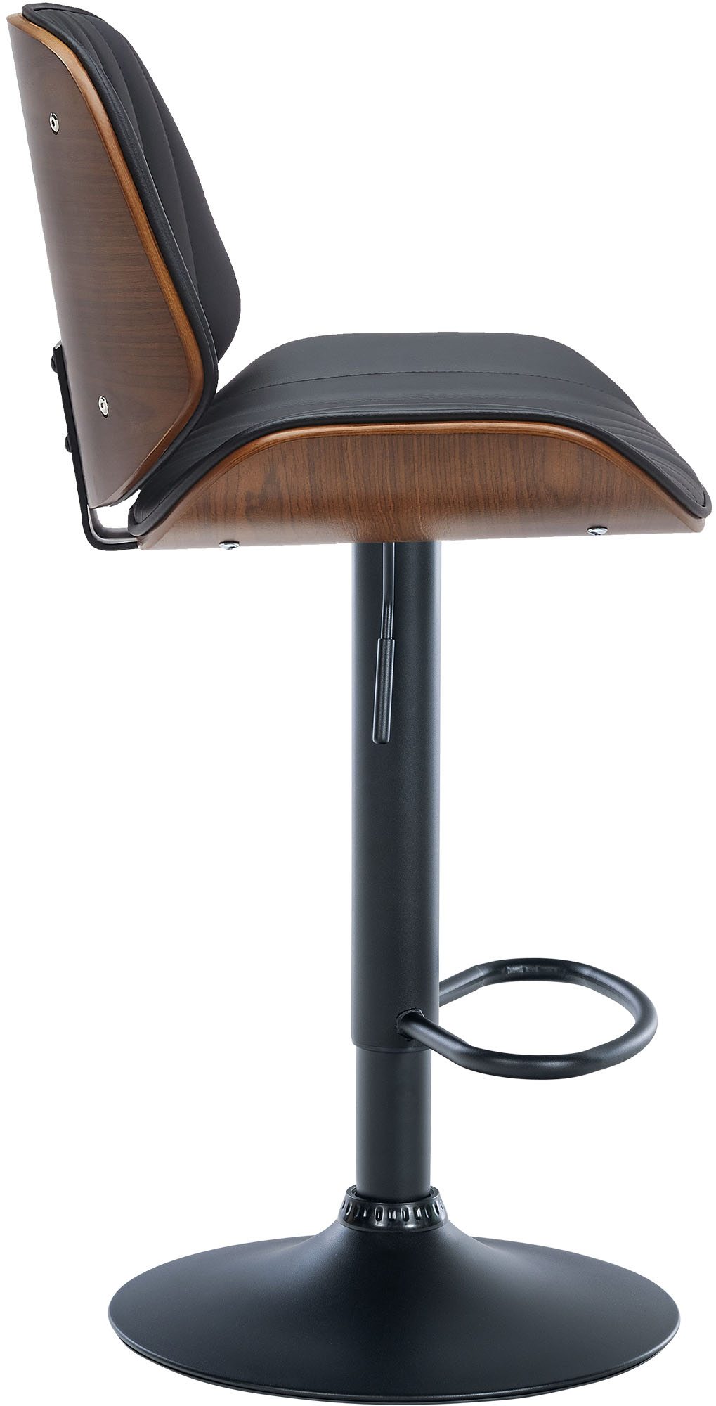 Tabouret de bar Nova avec Coque en bois assise en similicuir