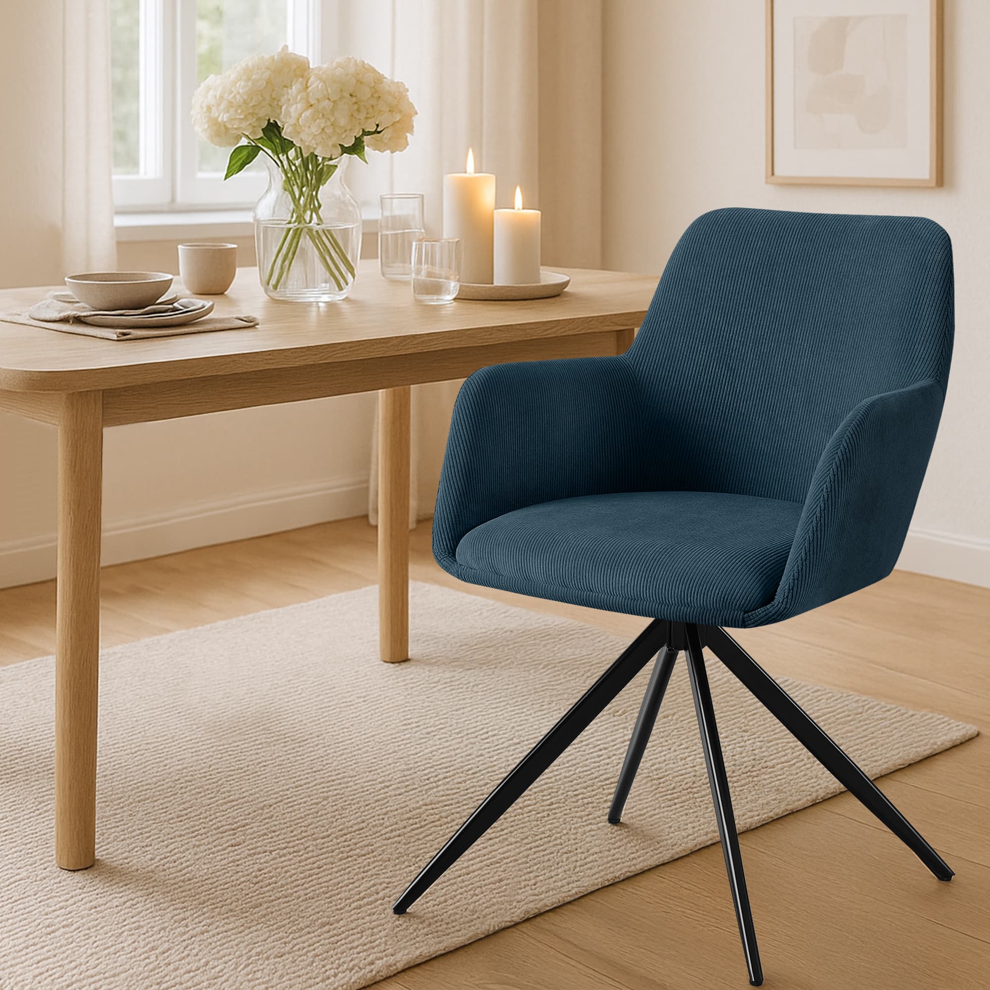 Chaise de salle à manger Olema Cord