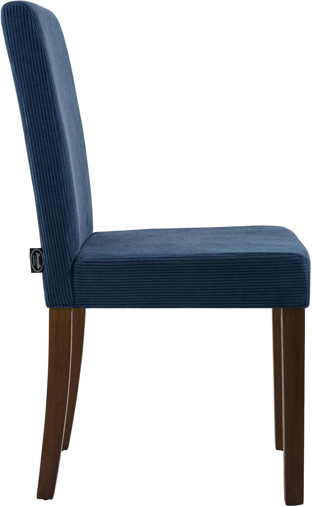 Chaise de salle à manger Ina velours côtelé