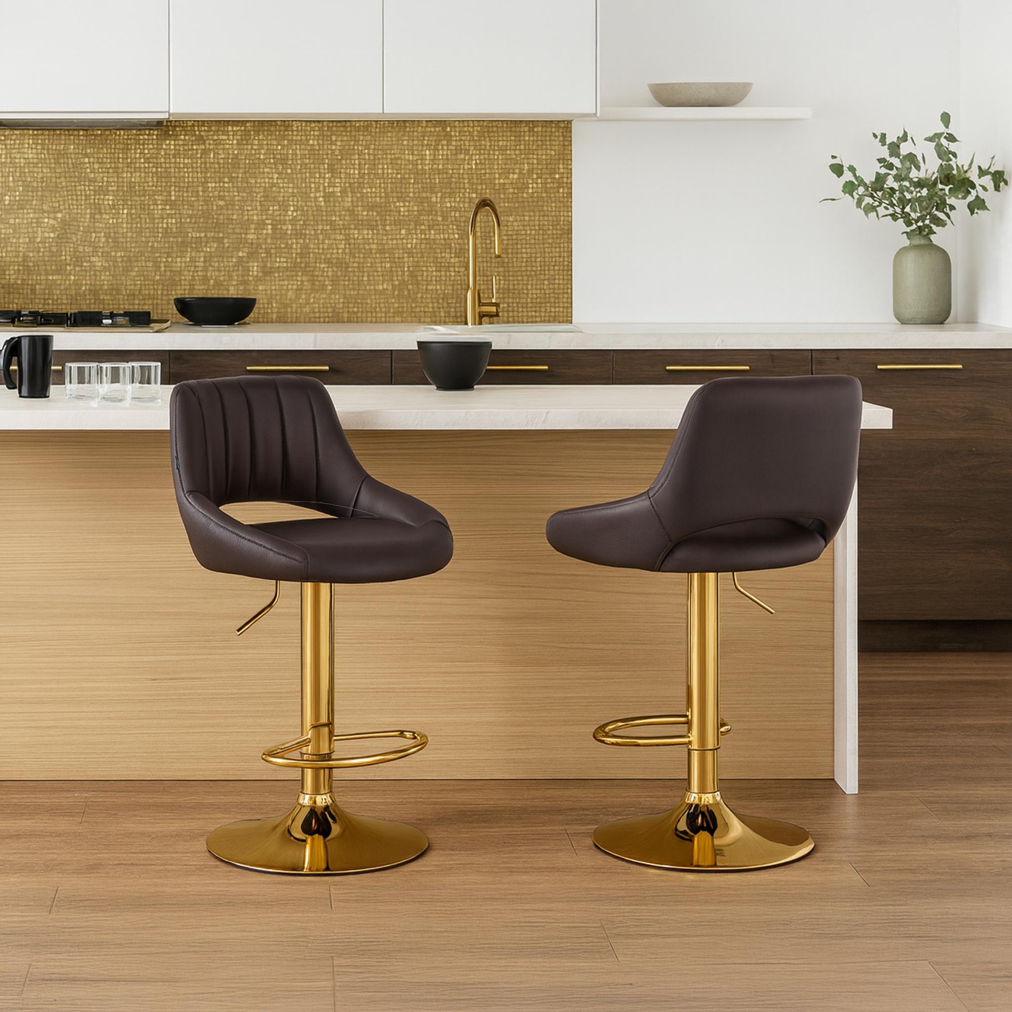 Tabouret de bar Milet en similicuir
