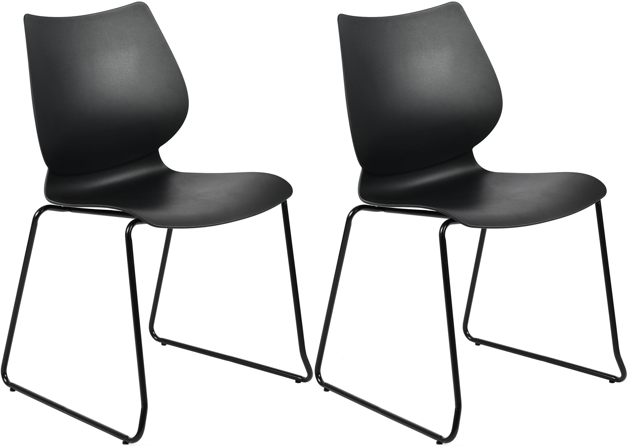 Lot de 2 chaises empilables Houma