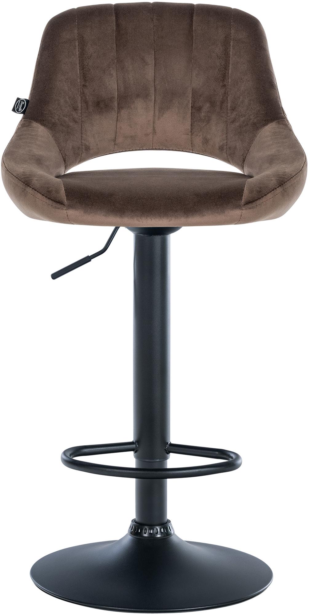 Lot de 2 tabourets de bar Milet en velours