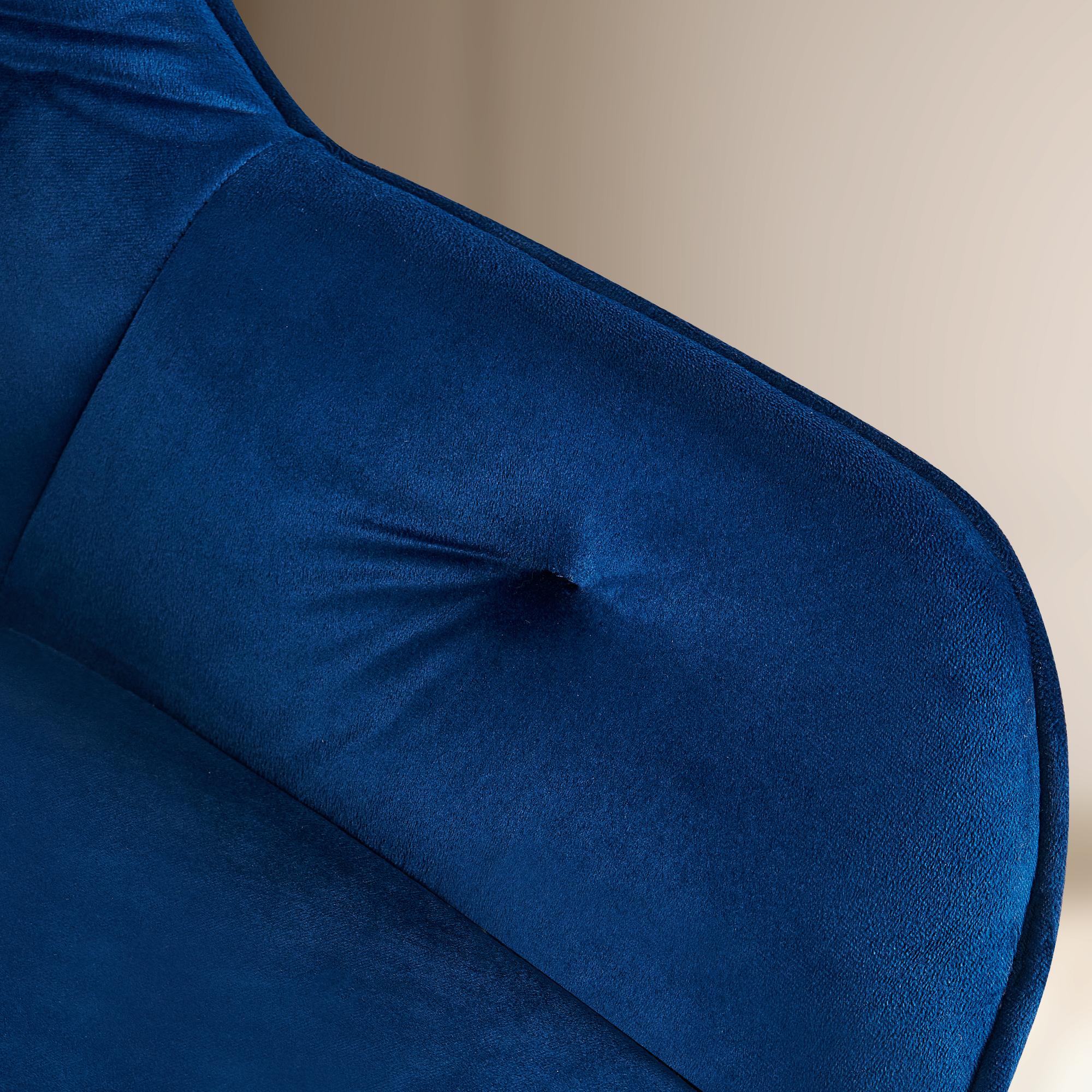 Lot de 2 chaises de salle à manger Cassis revêtement en velours
