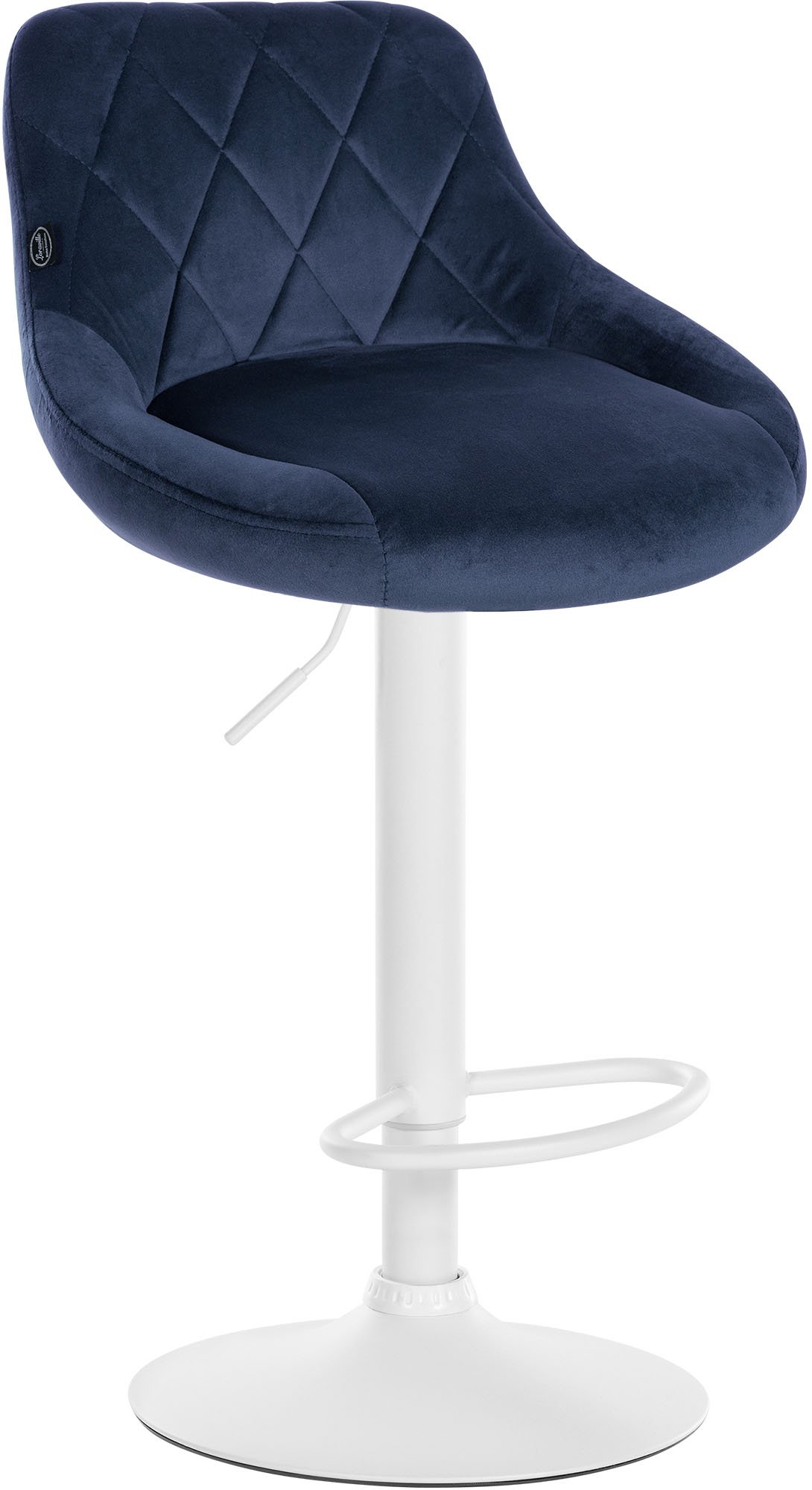 Lot de 2 tabourets de bar Lazio velours