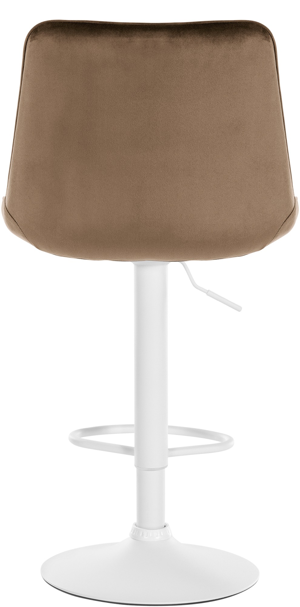 Tabouret de bar Toni en Velours Pied trompette en Métal