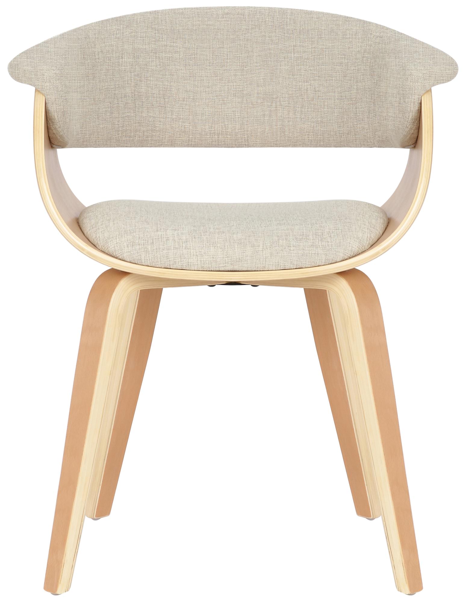 Lot de 2 chaises de salle a manger Bruce en tissu