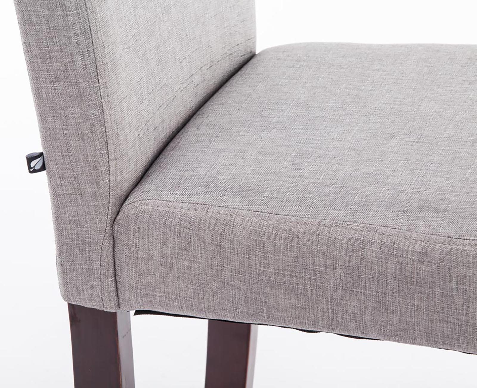 Chaise de salle à manger Ina en tissu avec Pieds en Bois