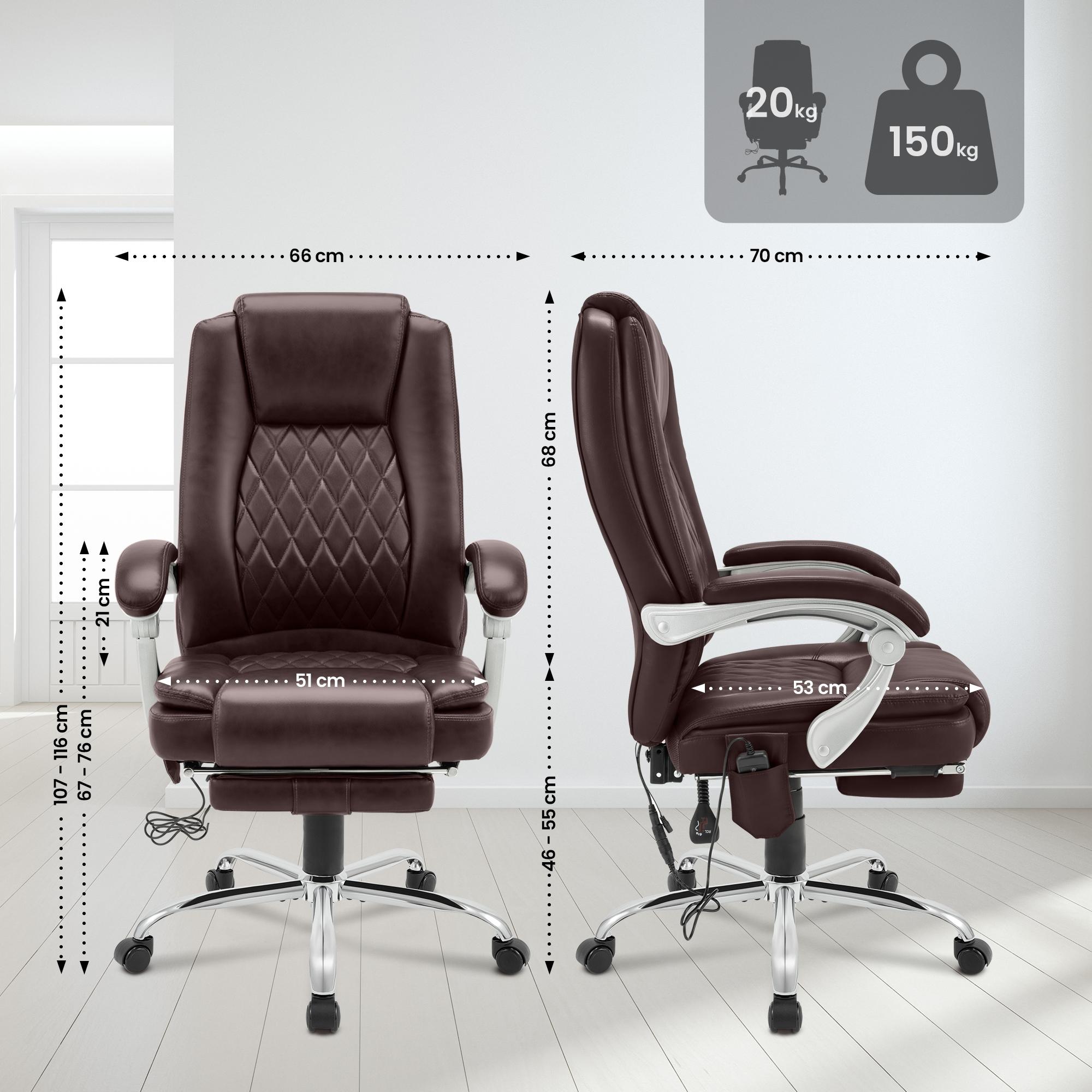 Chaise de bureau Rubia avec fonction massage