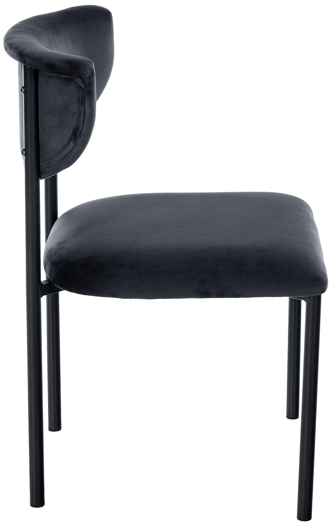 Chaise de salle à manger Gambell en Velours