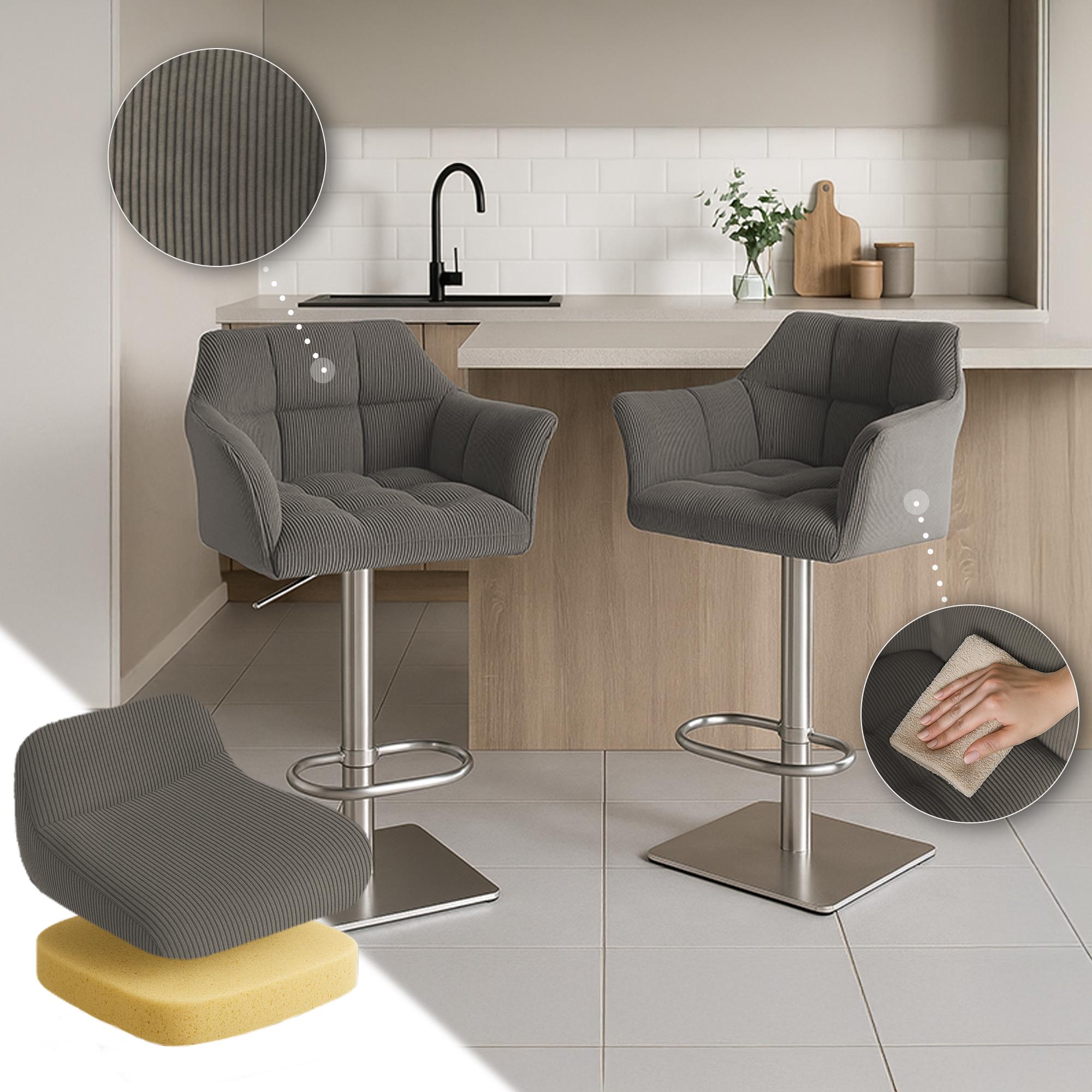 Tabouret de bar Damaso Cord