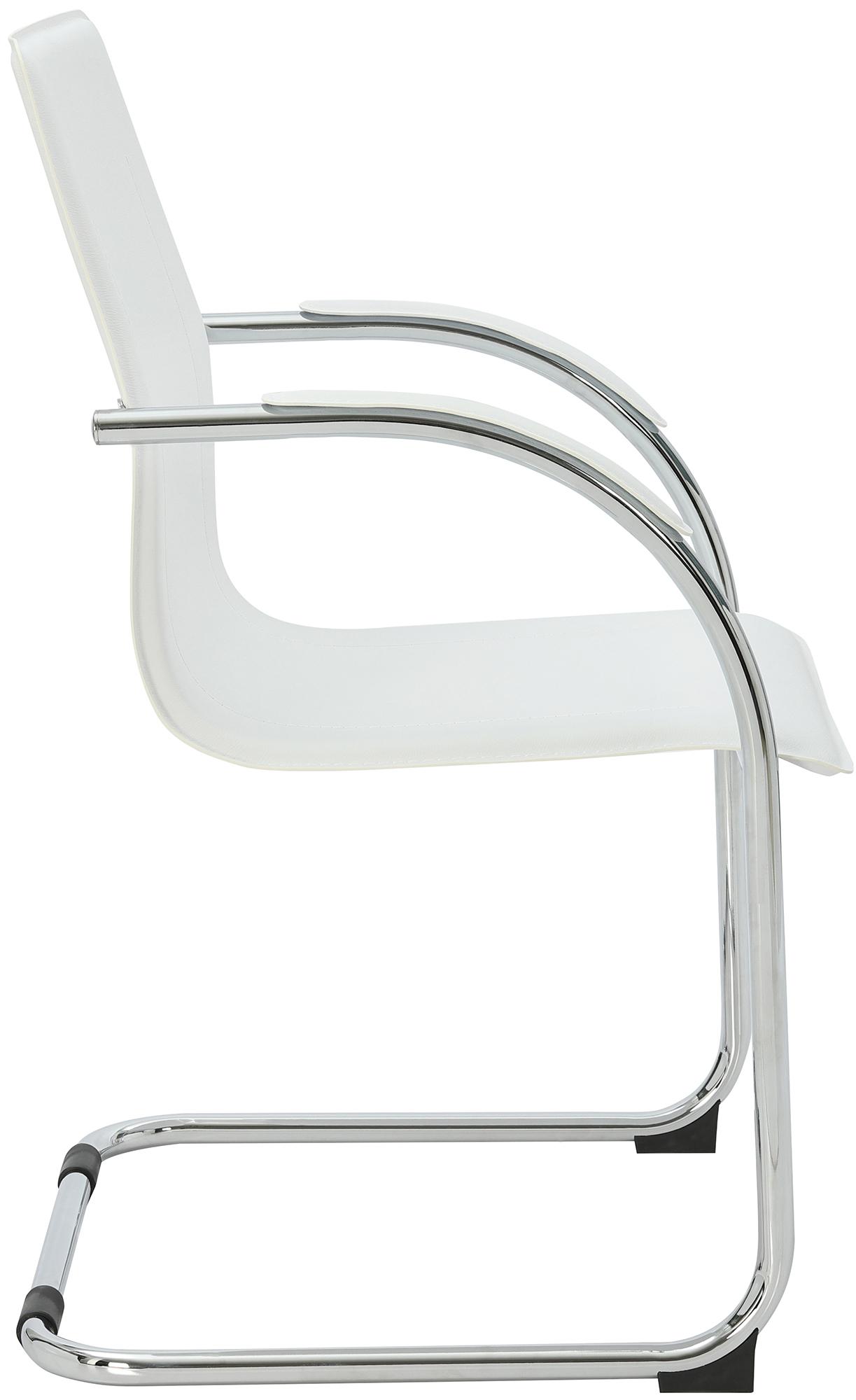 Chaise cantilever Noeleen en simili cuir