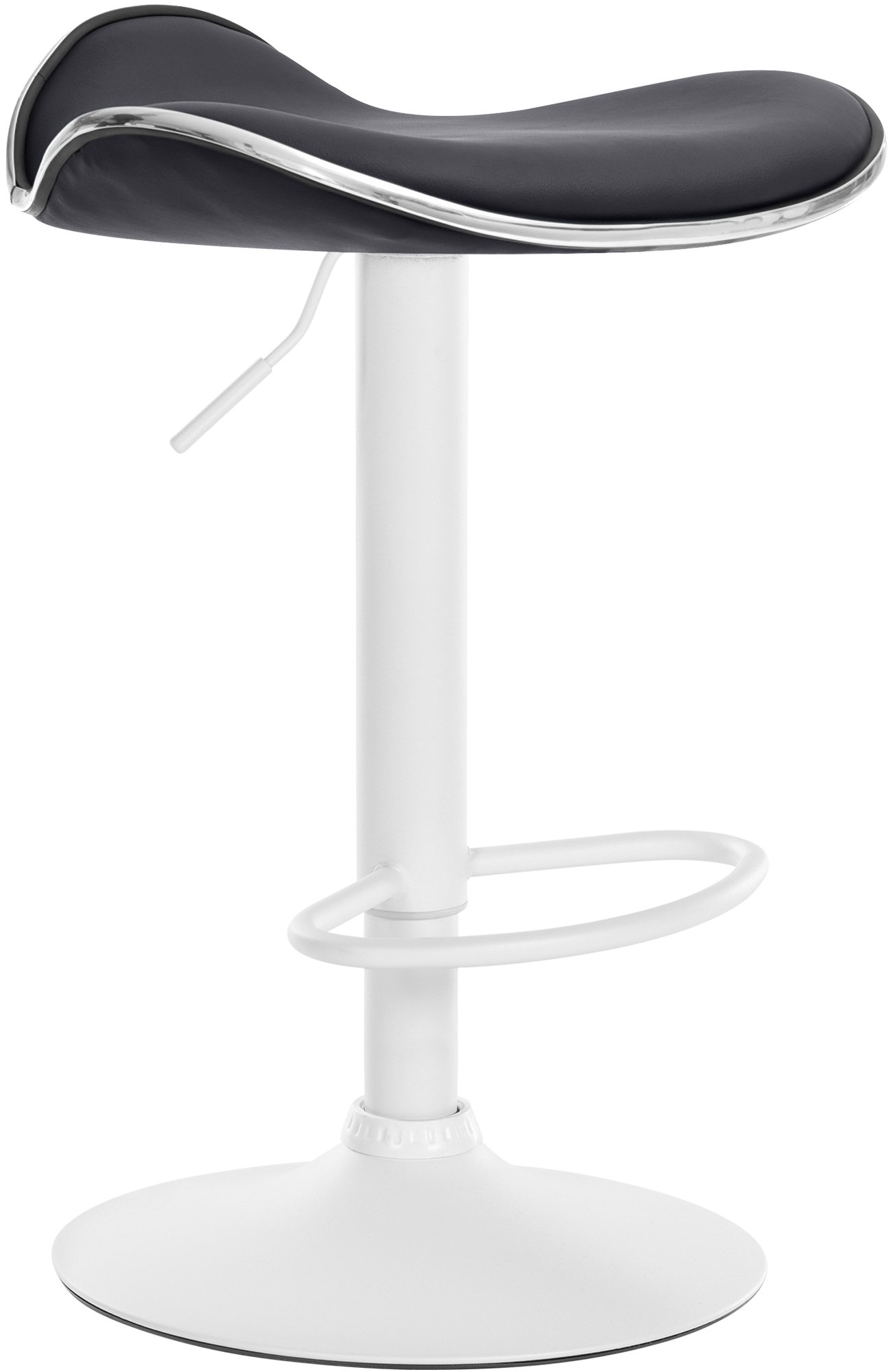 Tabouret de bar Shanghai similicuir avec pied en métal