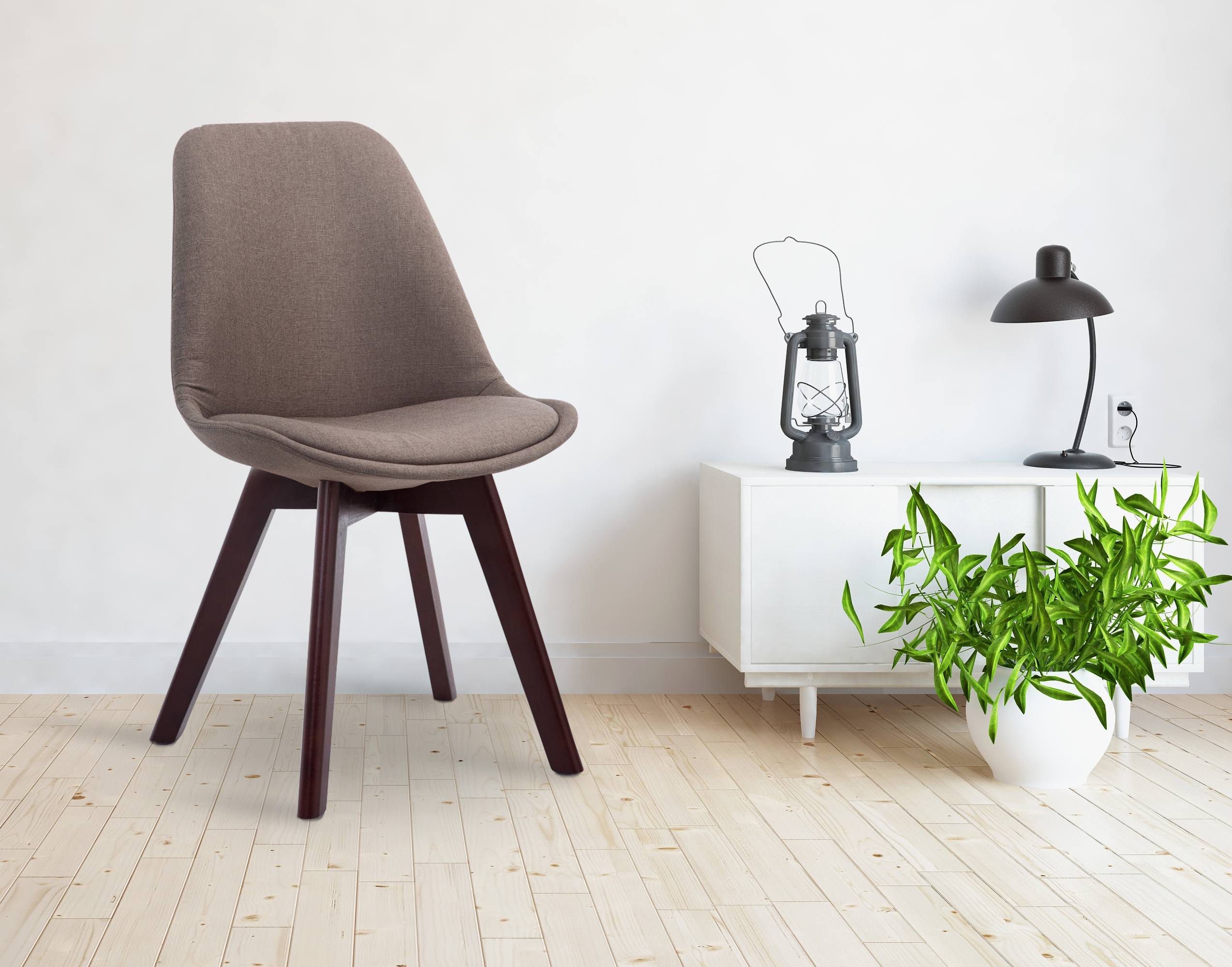 Chaise de visiteur Borneo V2 tissu
