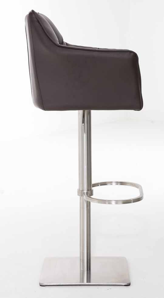 Lot de 2 tabourets de bar Damaso en similicuir