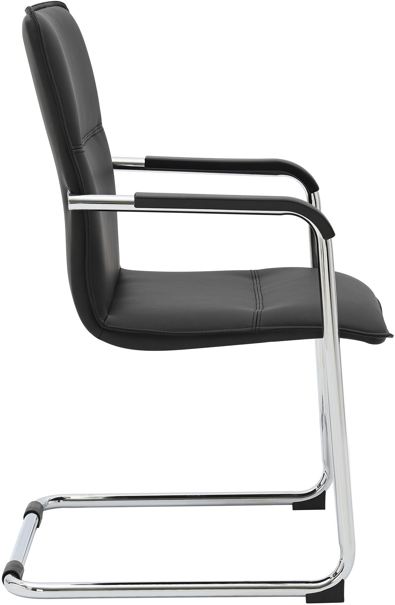 Lot de 2 chaises cantilever Seattle en similicuir