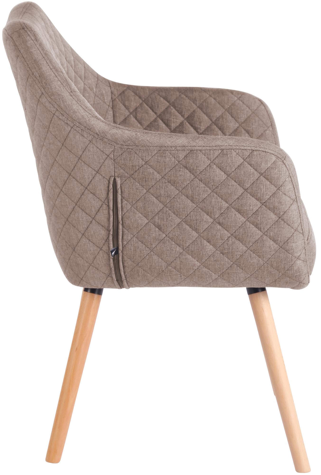 Chaise de salle à manger Gent en tissu