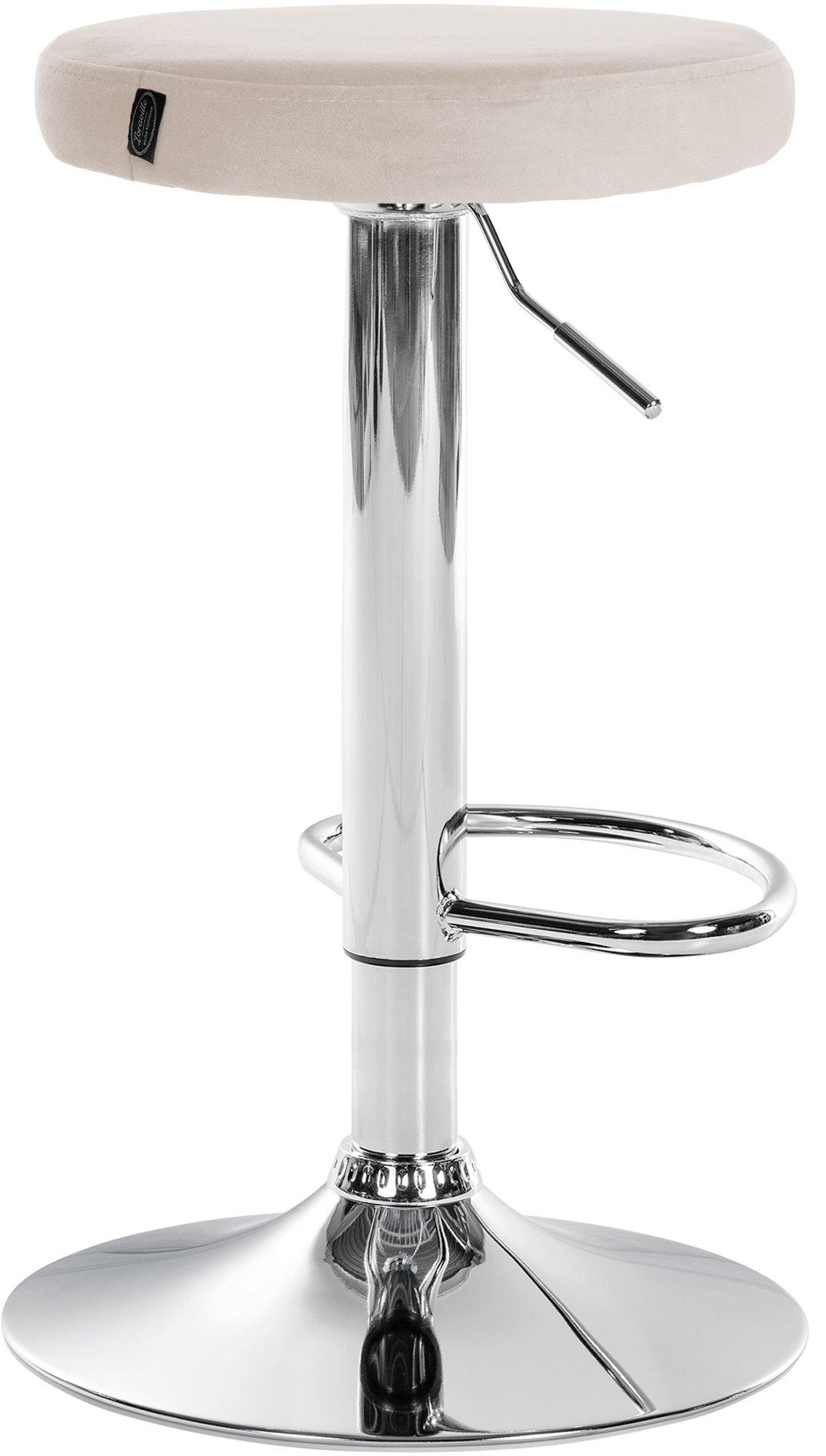 Lot de 2 tabourets de bar Ponte velours